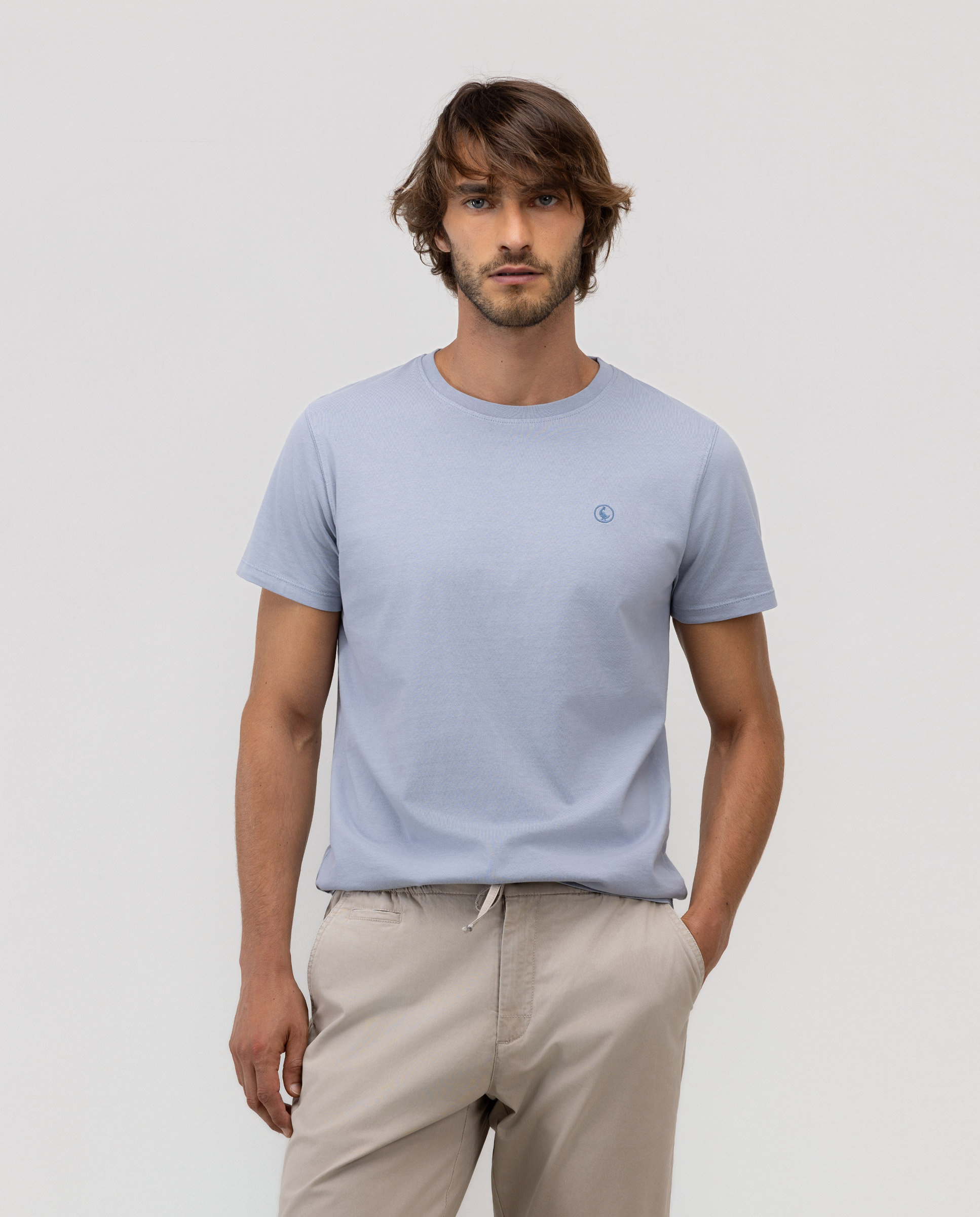 Camiseta Básica Celeste