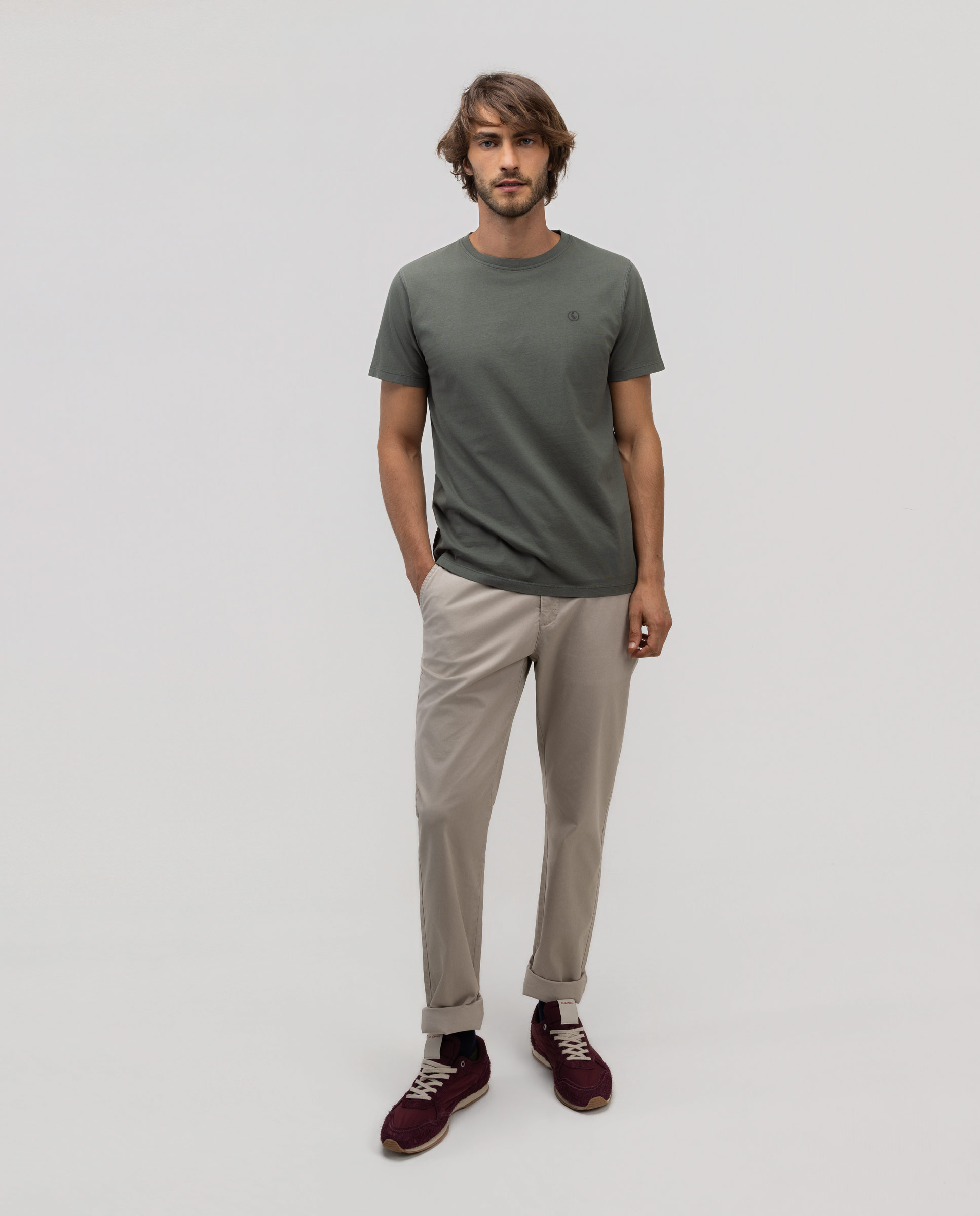 Camiseta Básica Verde Oscuro
