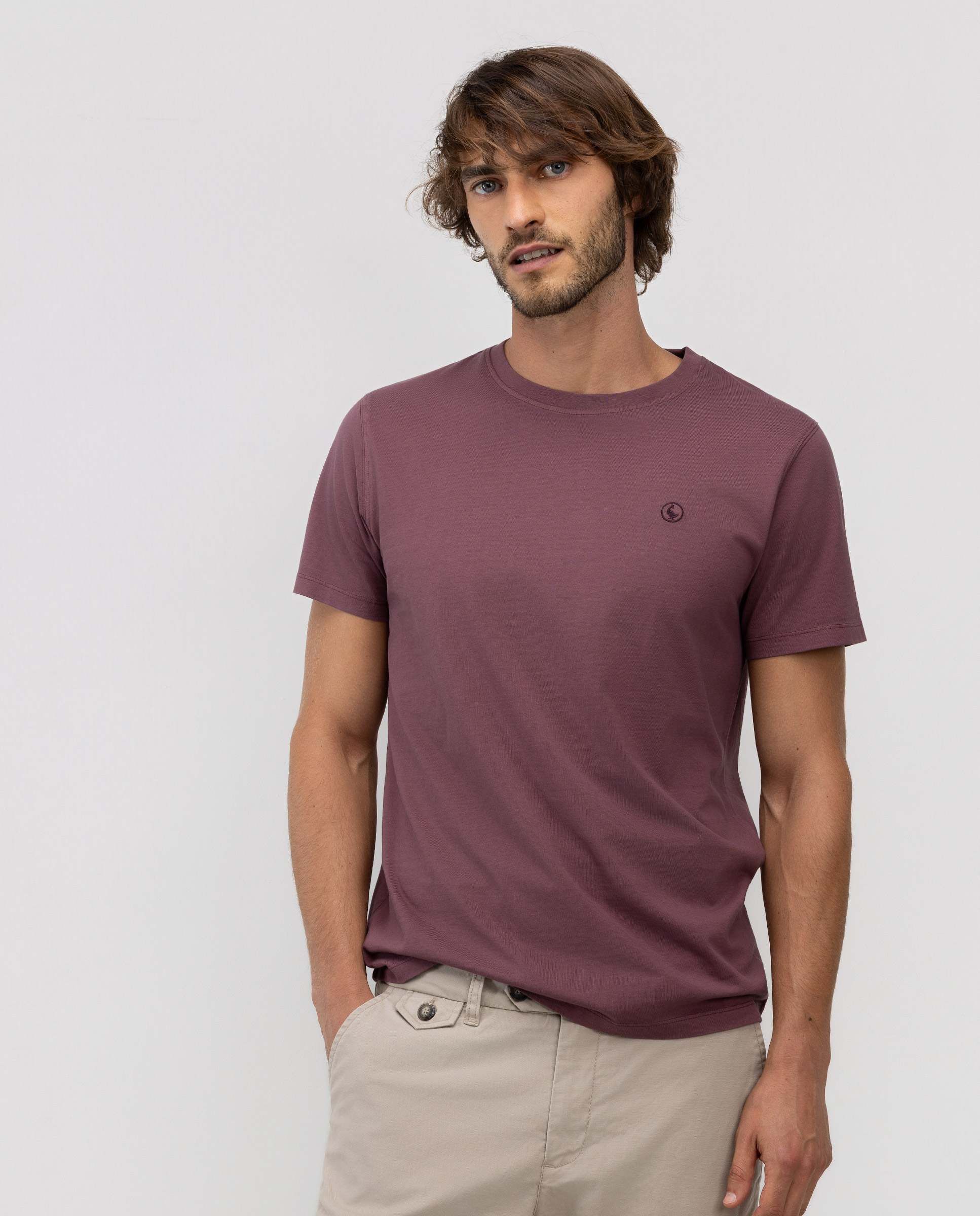 Camiseta Básica Granate