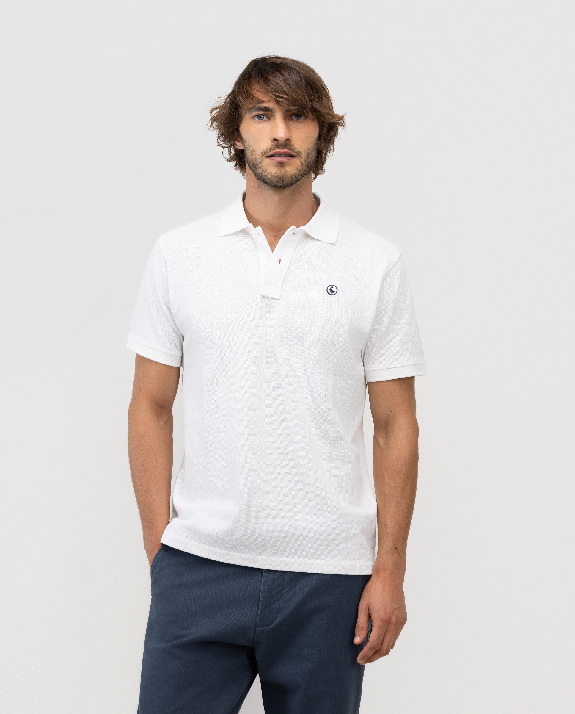 Polo Piqué Blanco