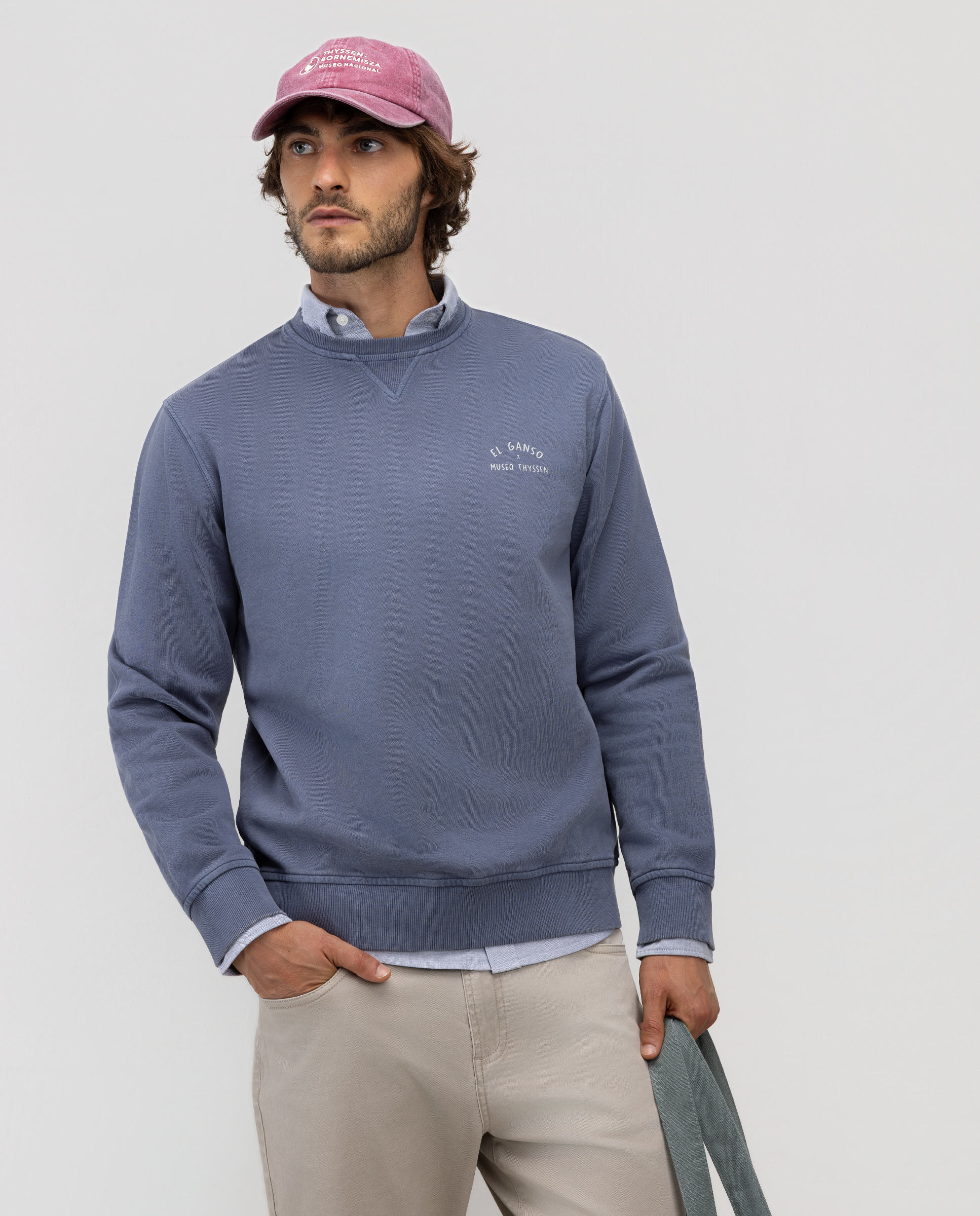 Sweat-shirt bleu marine Kandinsky
