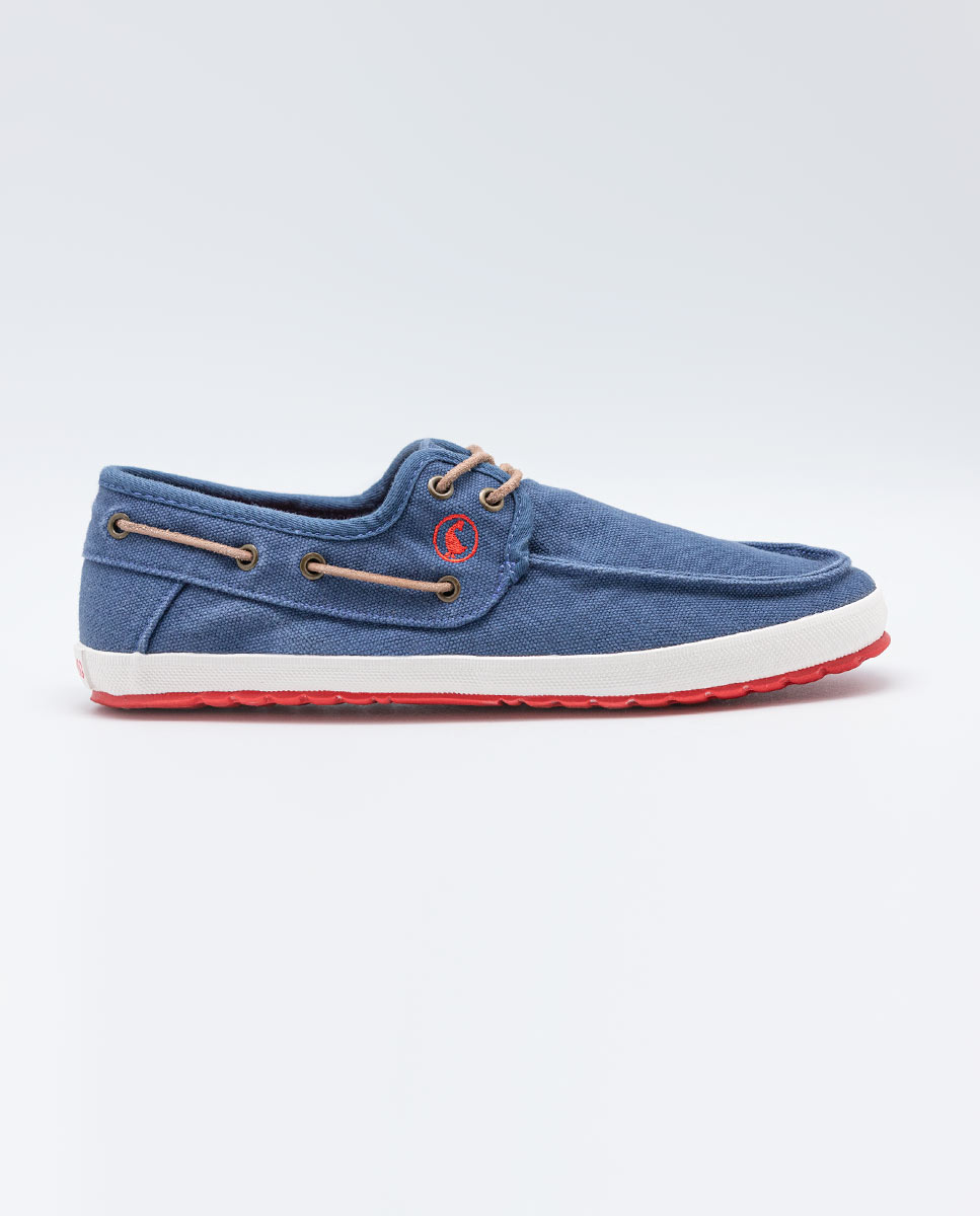 Bateau Derby Toile Bleue