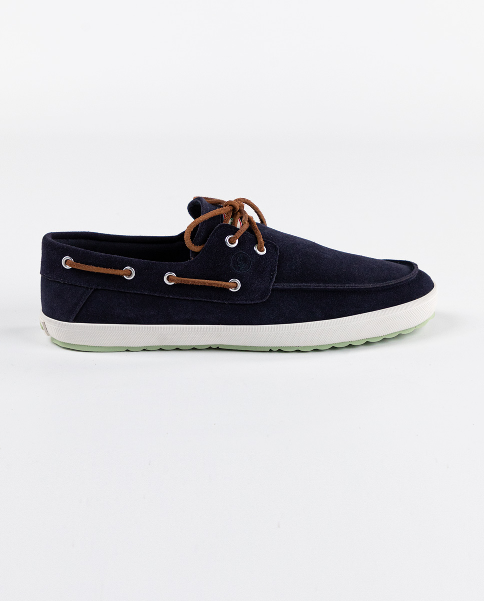 Sneaker Bateau Suède Marine