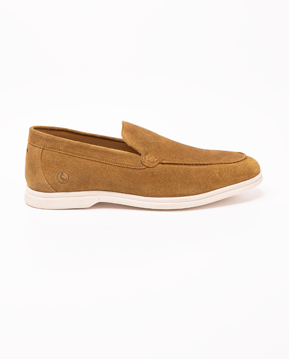 Mocasín Italiano Ante Camel