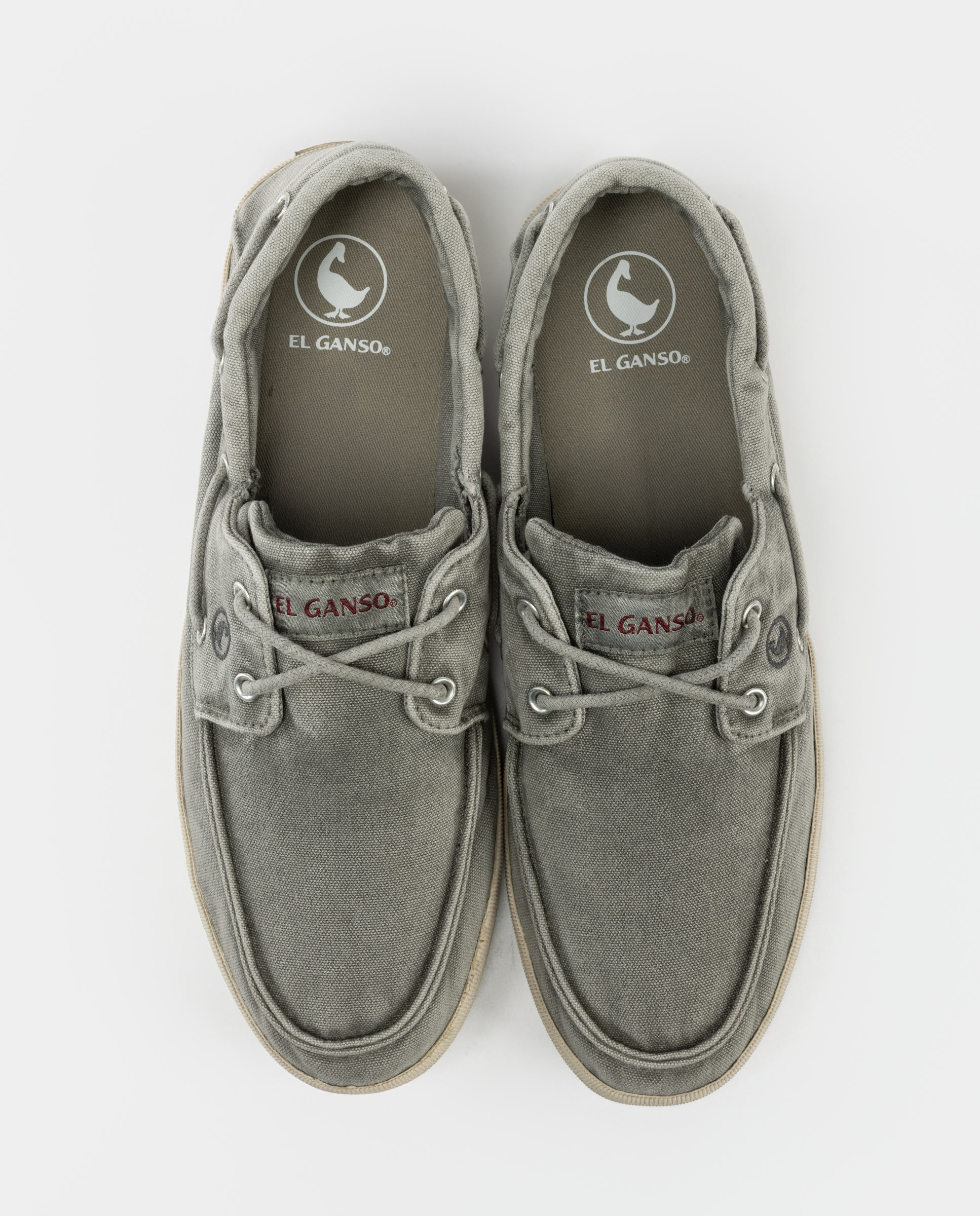Naútico Garment Dyed Sneaker Canvas Gris