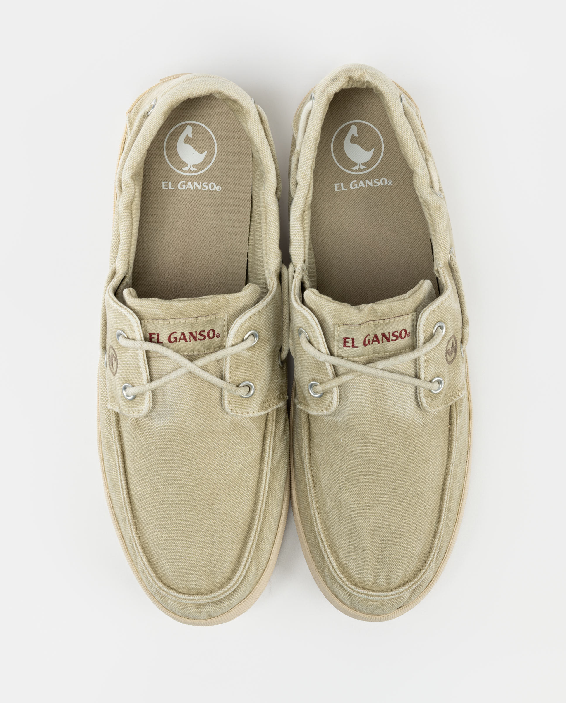 Naútico Garment Dyed Sneaker Canvas Beige
