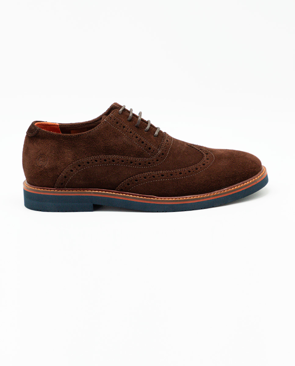 Zapato Oxford Ante Marrón