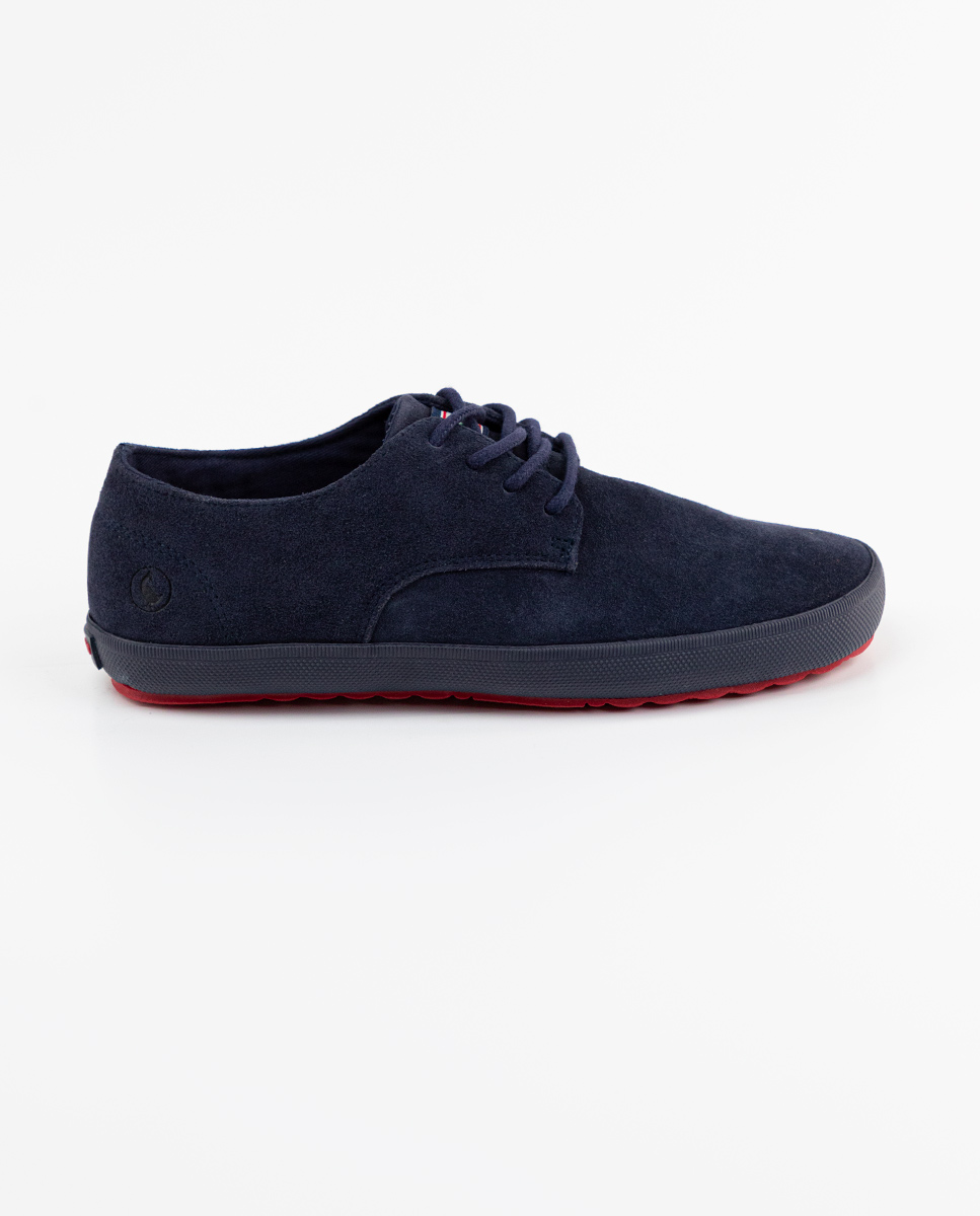 Chaussure Derby Daim Marine