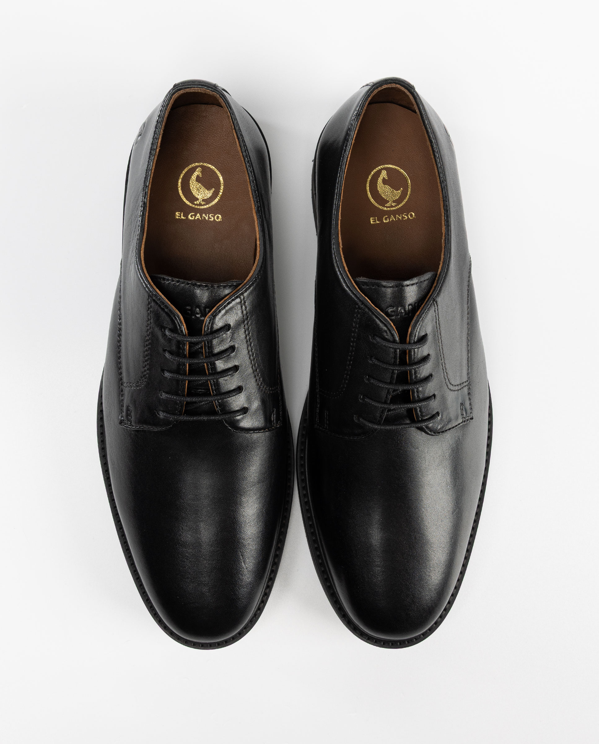 Zapato Piel Cordones Negro