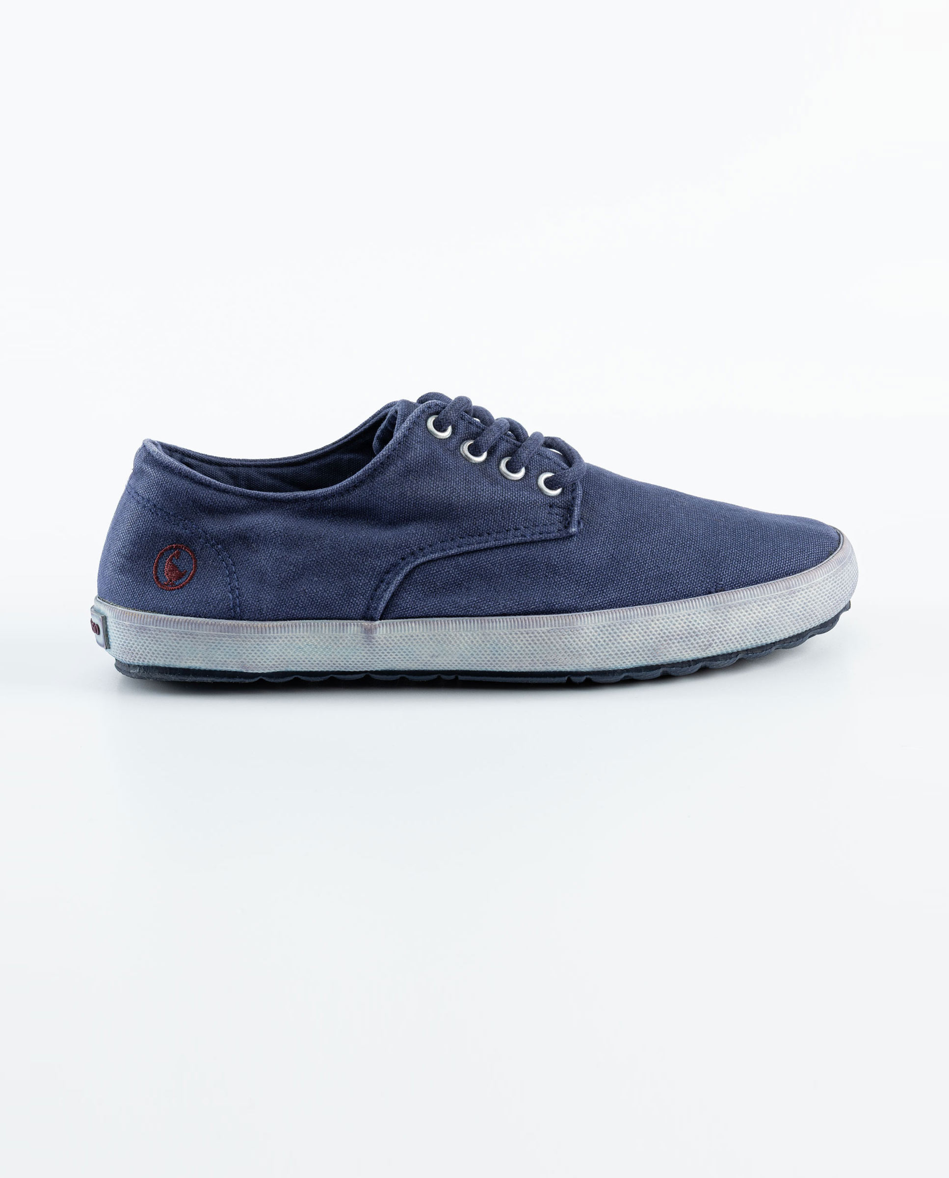 Zapatilla Derby Garment Dyed Canvas Marino