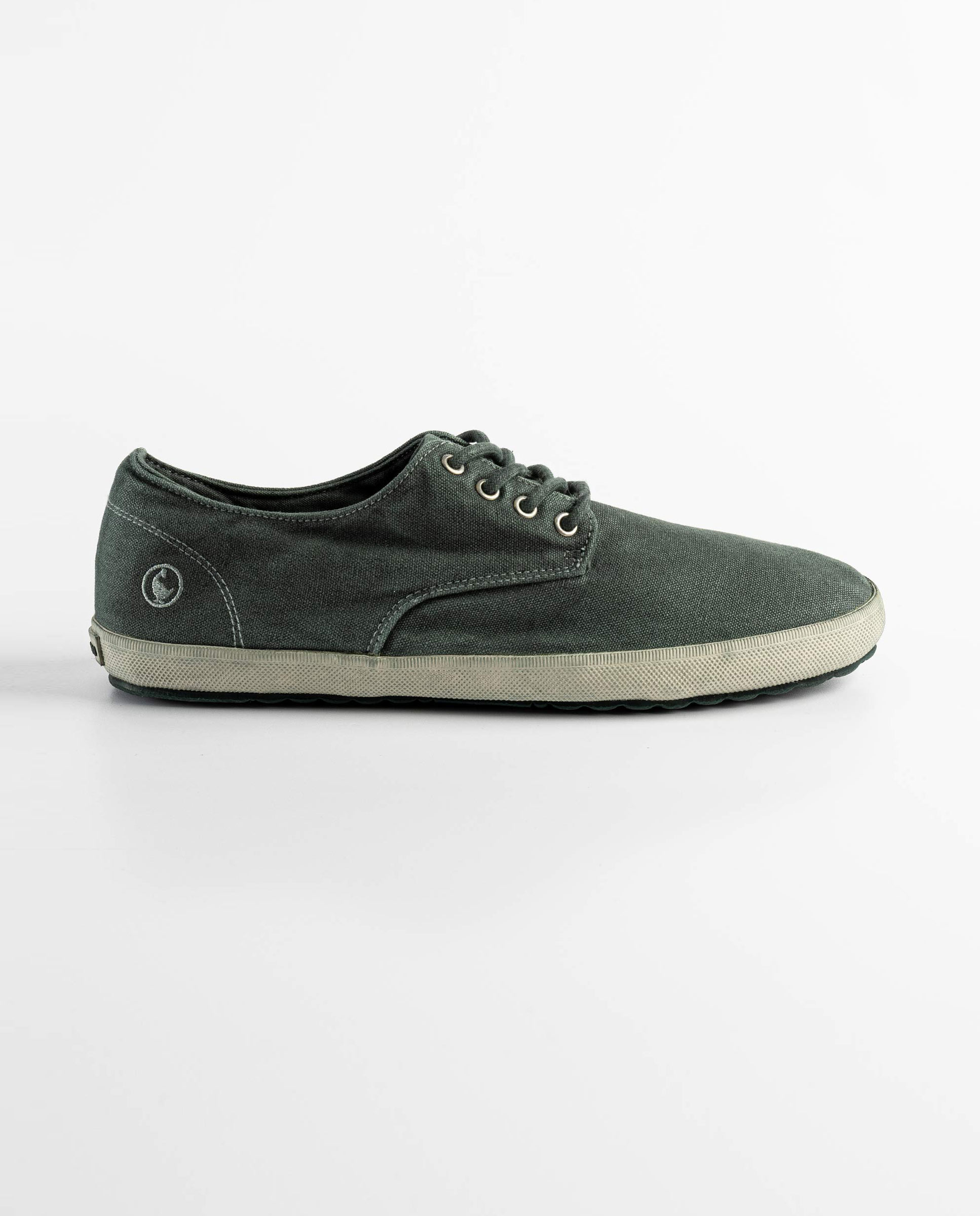 Zapatilla Derby Garment Dyed Canvas Verde
