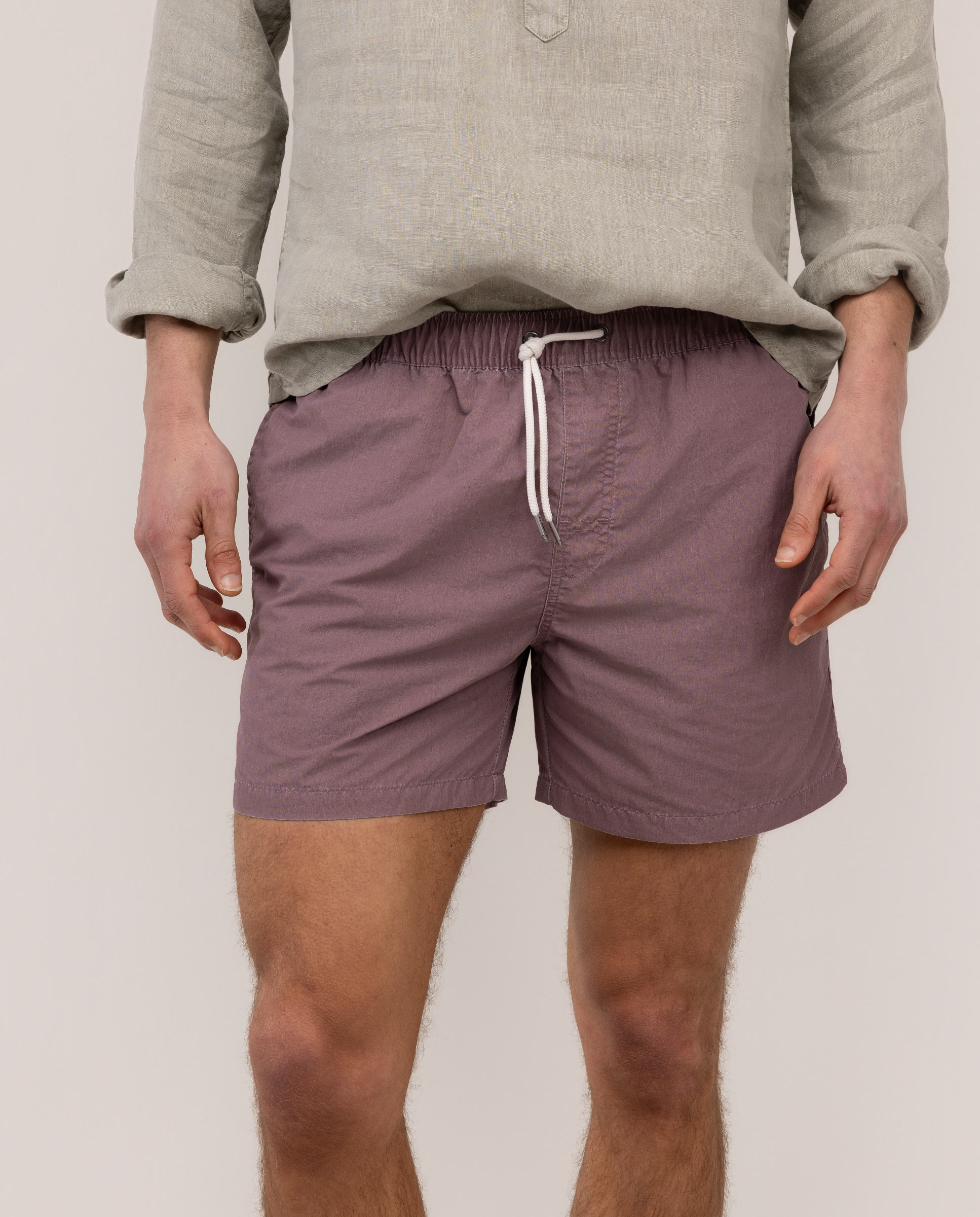 Bañador Liso Berenjena