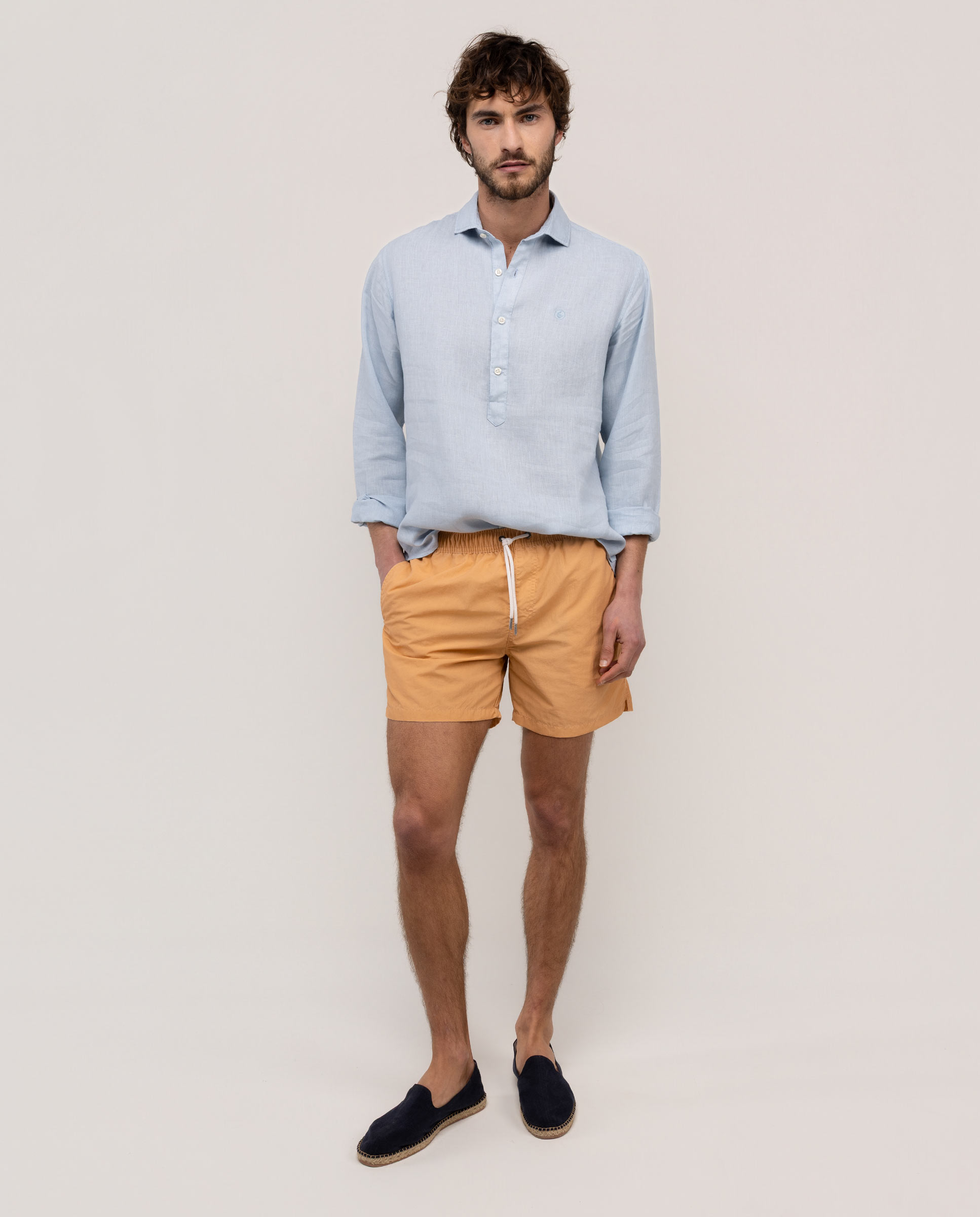 Bañador Liso Naranja