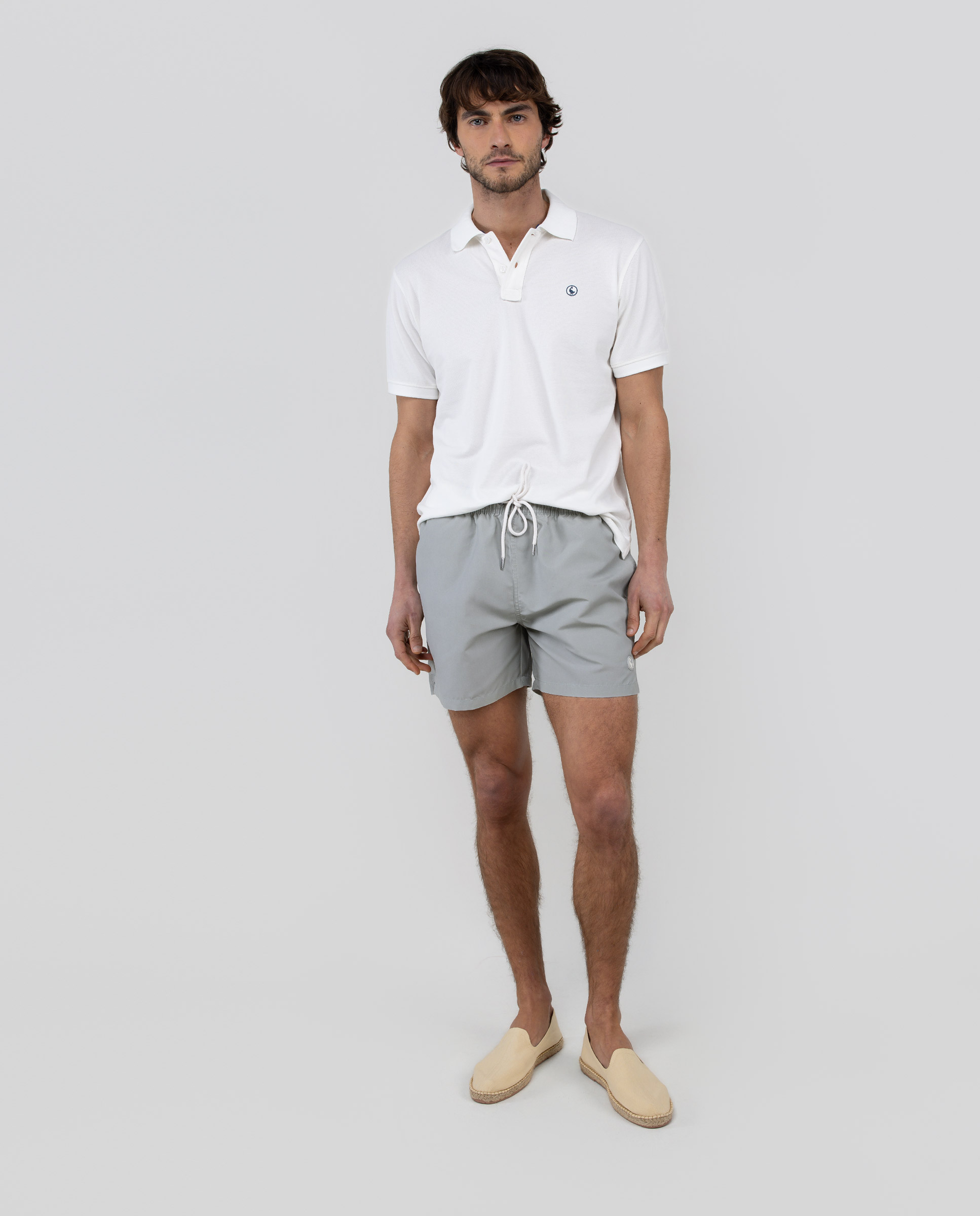Bañador Liso Gris