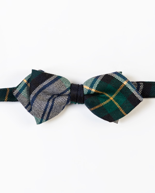 Green Tartan Bow Tie