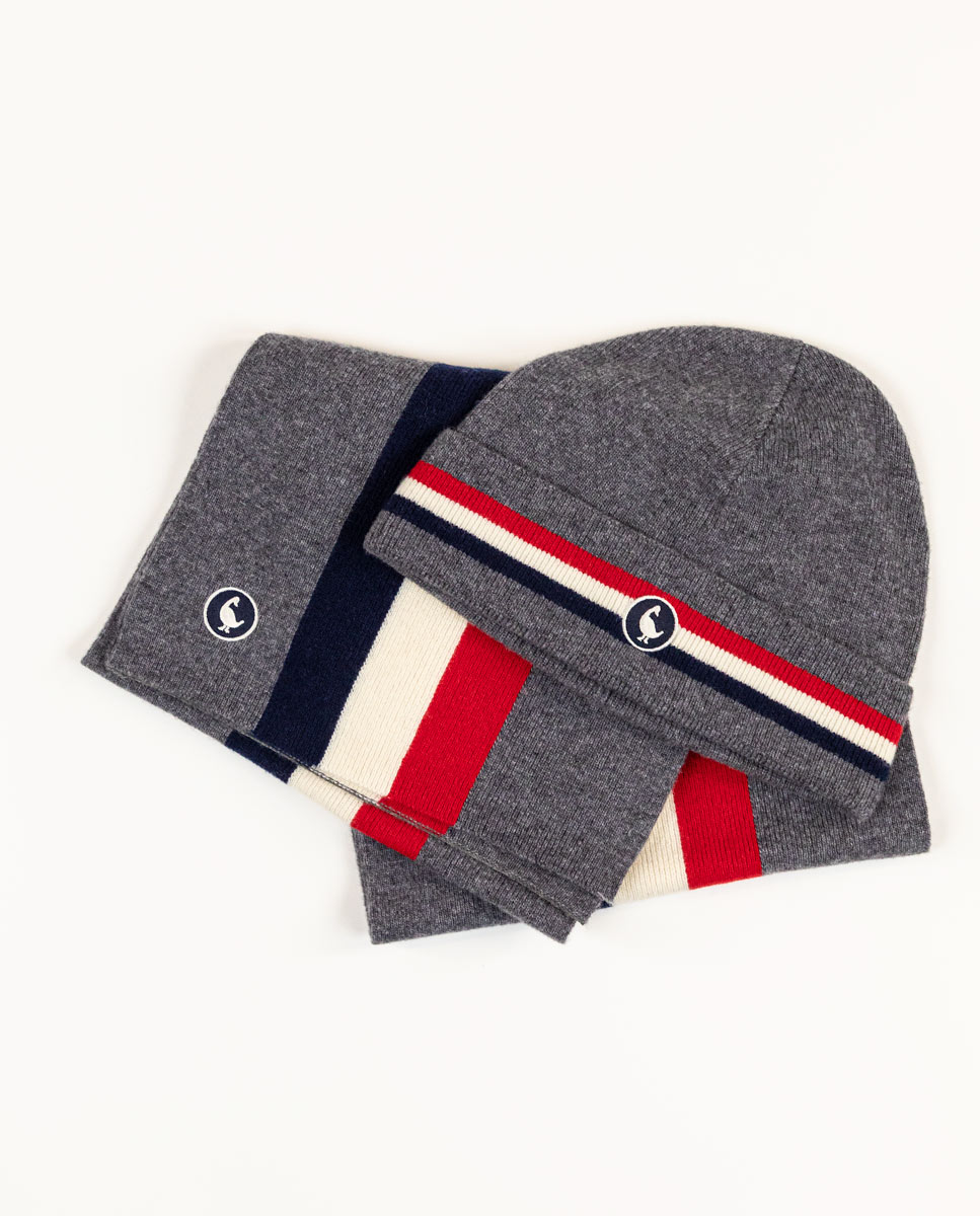 Pack Écharpe + Bonnet Grise