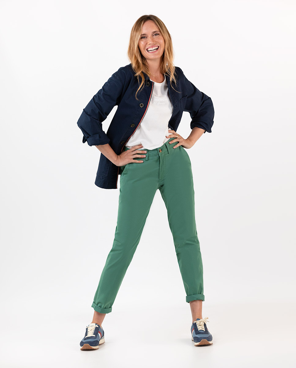 Pantalón Chino Verde