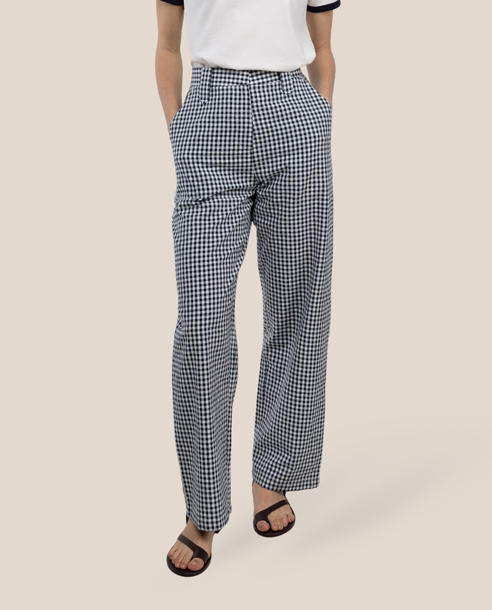 Catalina Vichy Blue Trousers