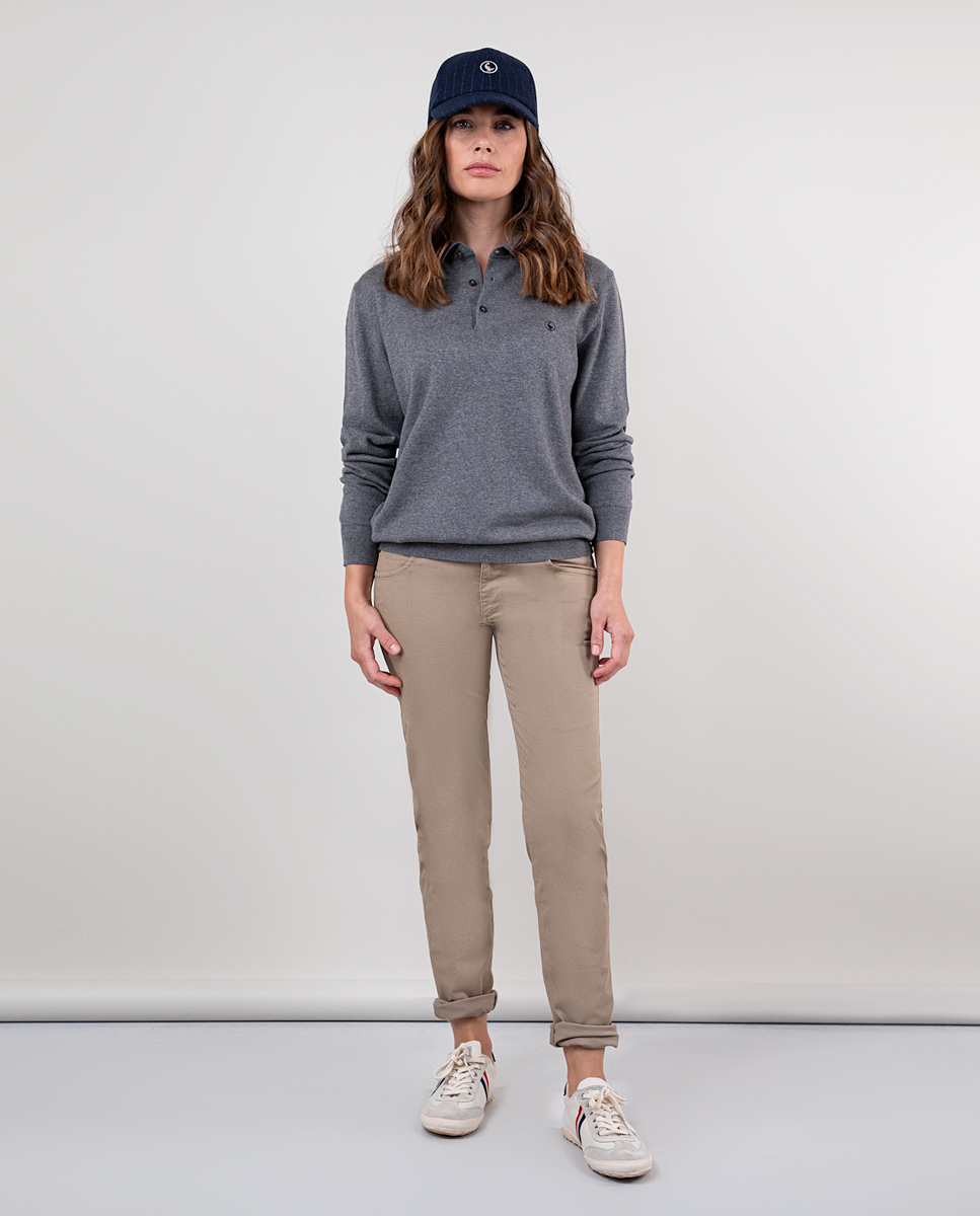 Pantalón 5 Bolsillos Beige