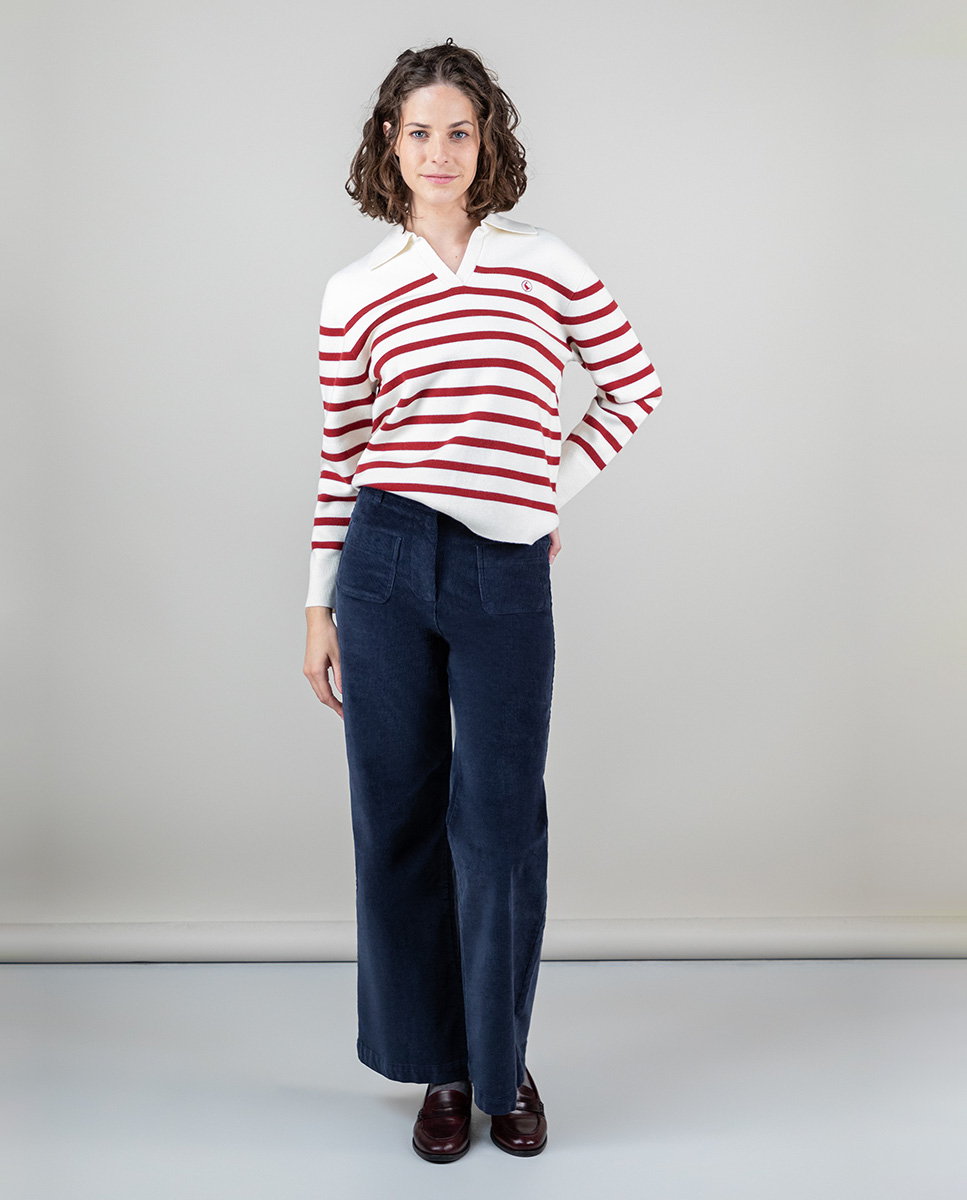 Pantalon Velours Marine