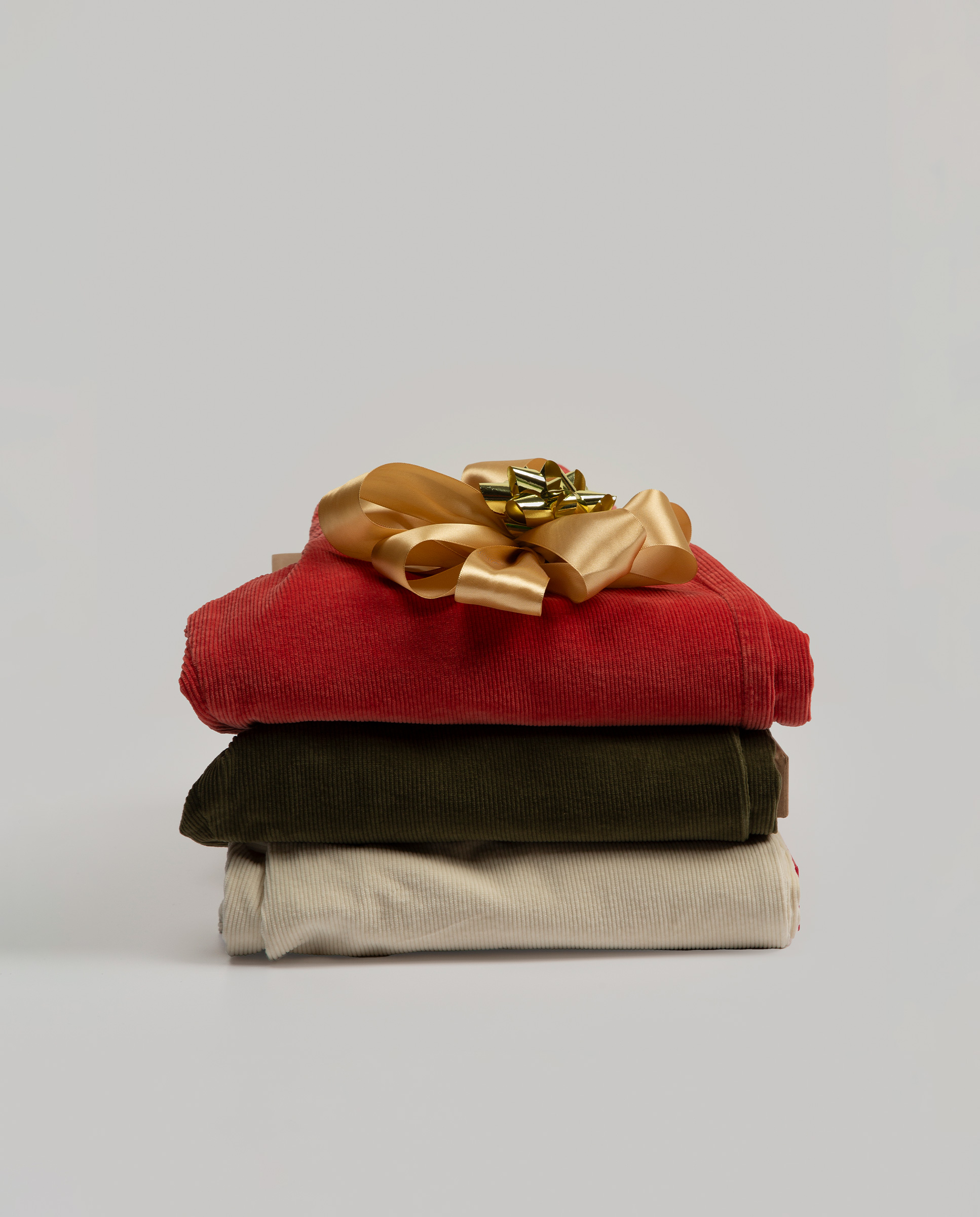 Pantalon Velours Orange Brûlé