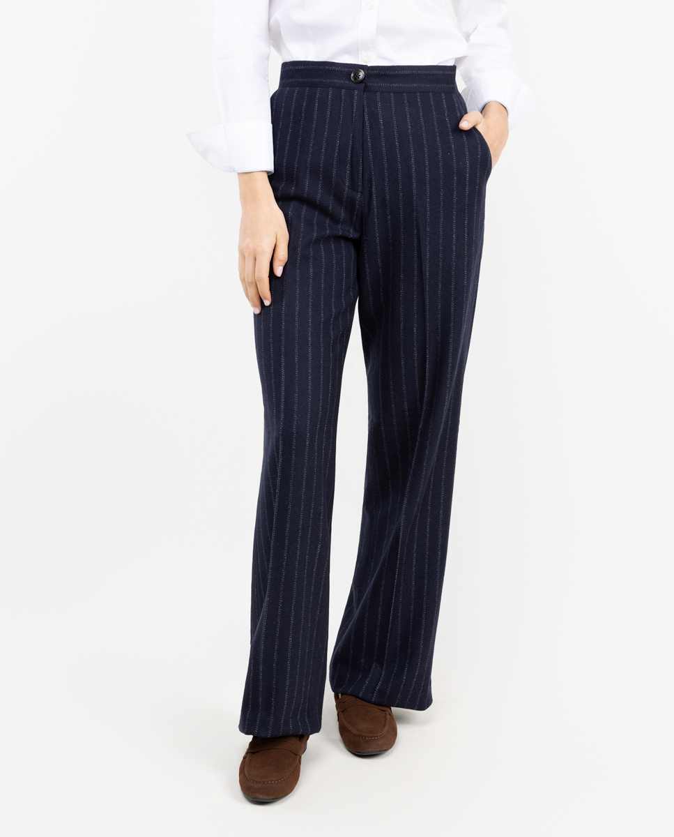 Navy Pinstripe Trouser Separate