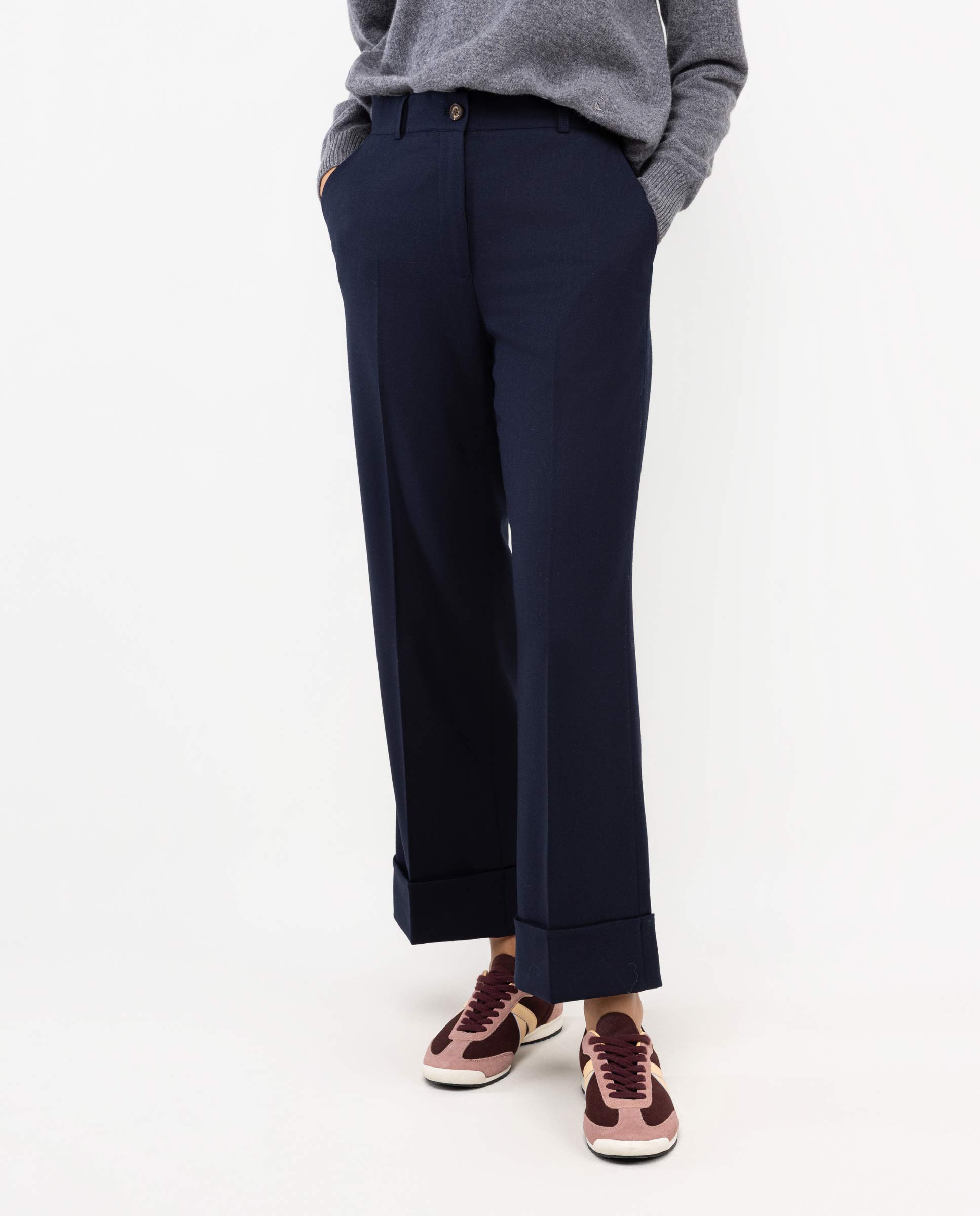 Pantalón Coordinado Liso Marino