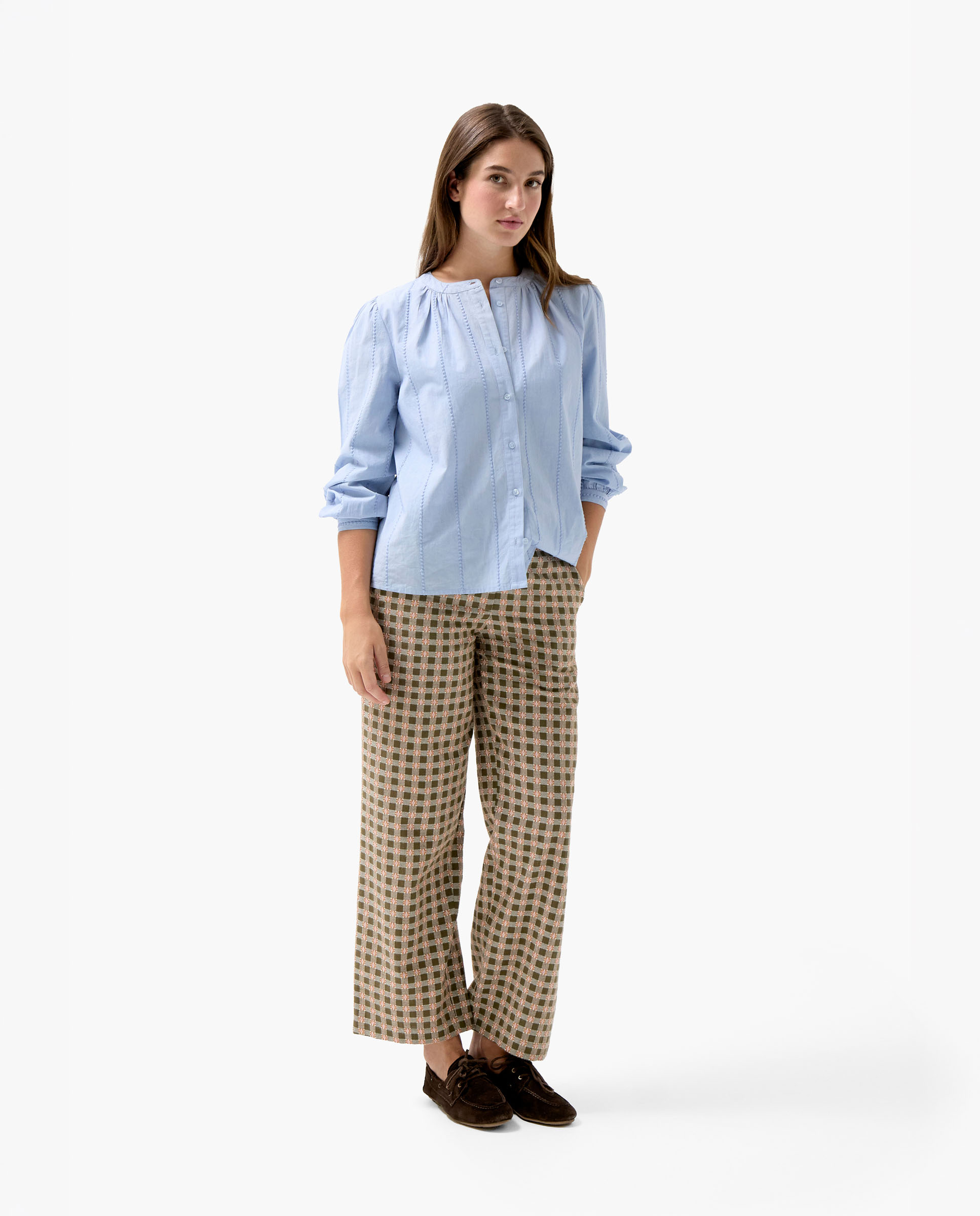 Pantalón Prisha Cuadro Verde