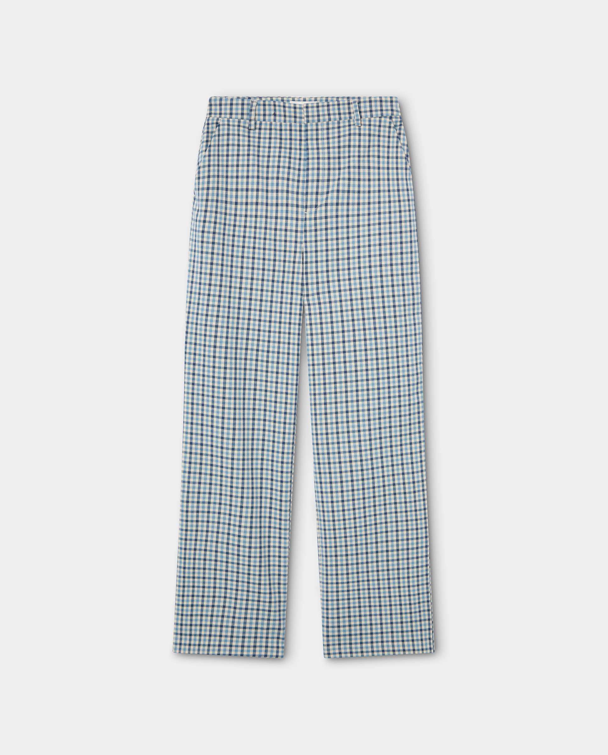 Pantalón Zayna Cuadros Azul
