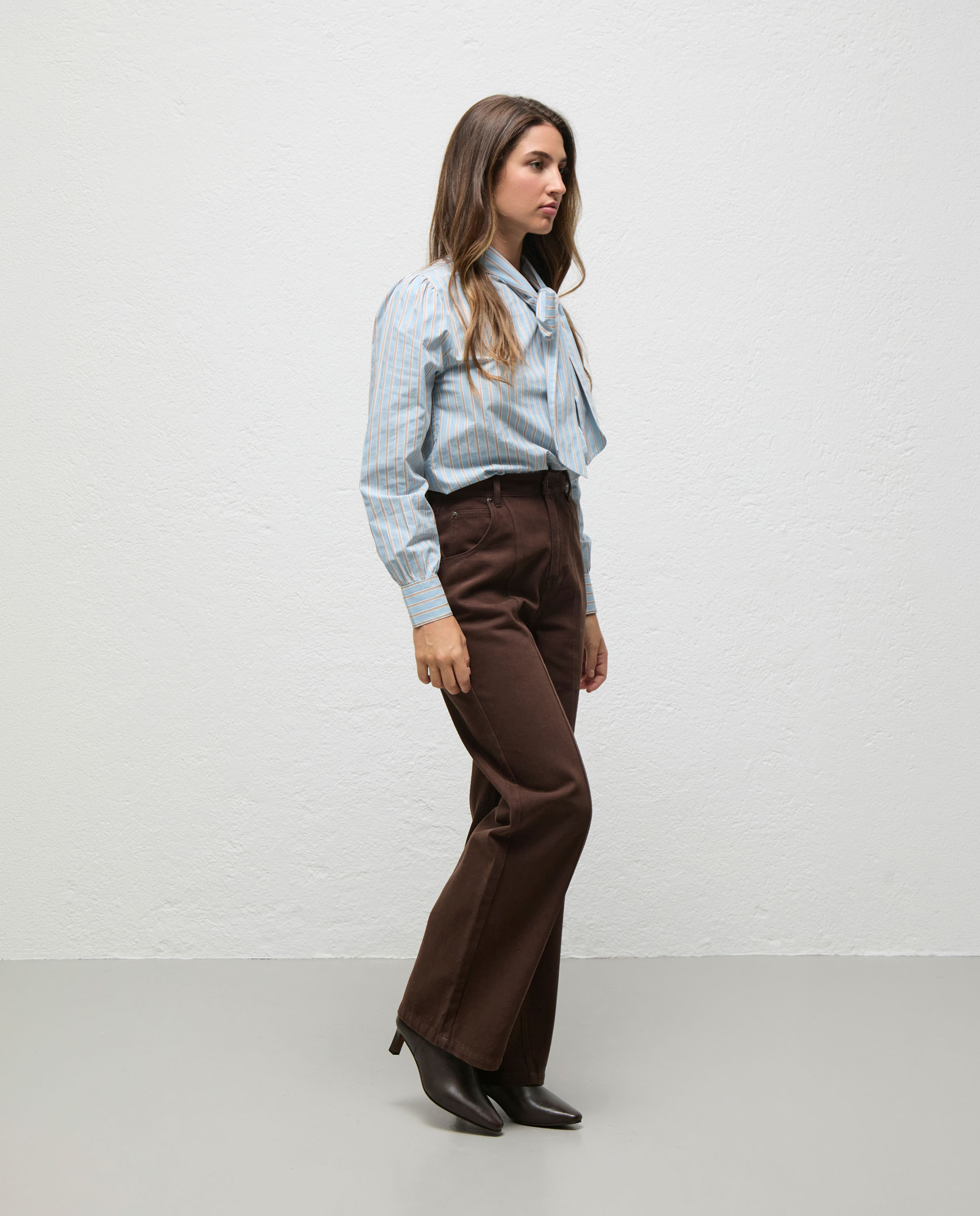 Paz Twill Brown Trousers