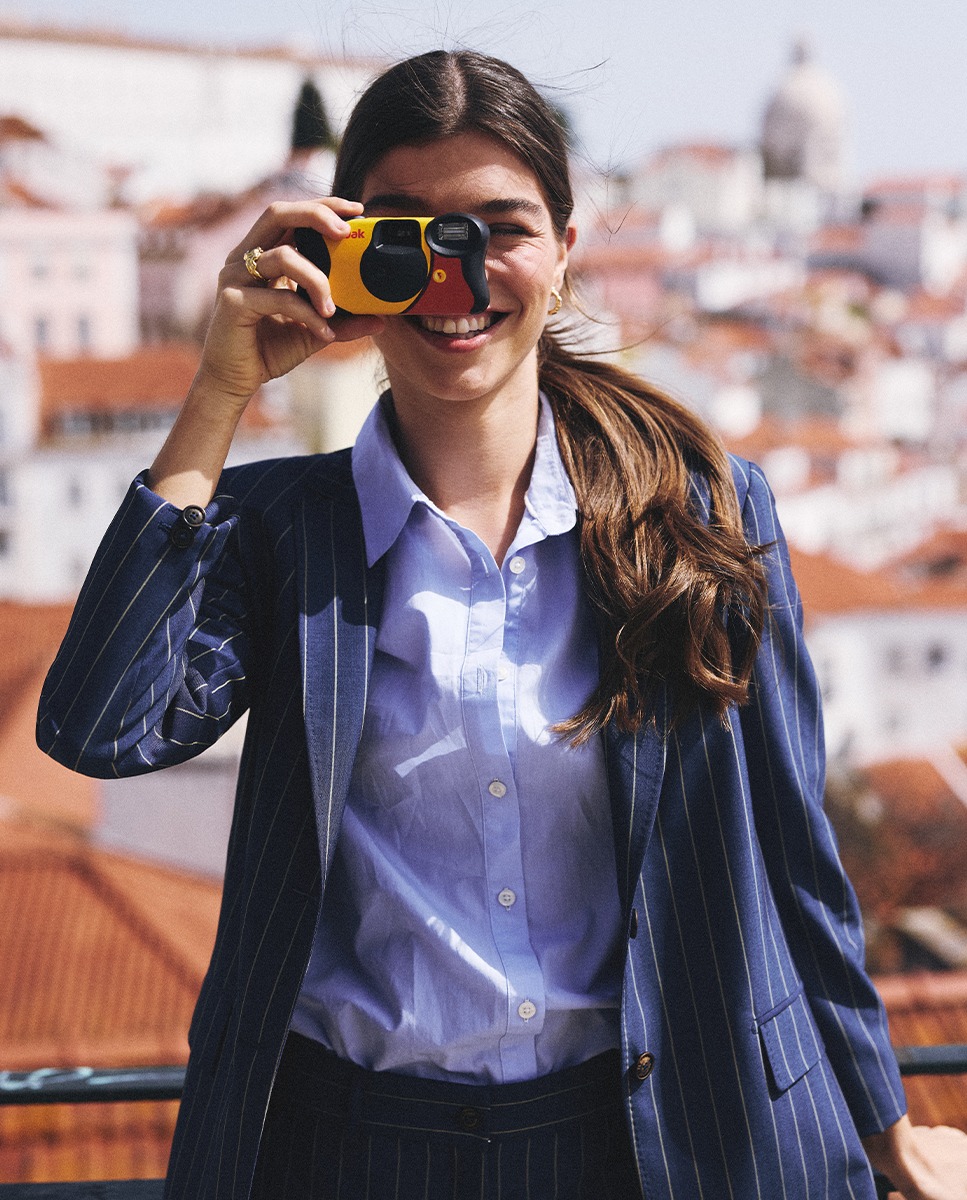 Americana Coordinada Raya Diplomática Azul