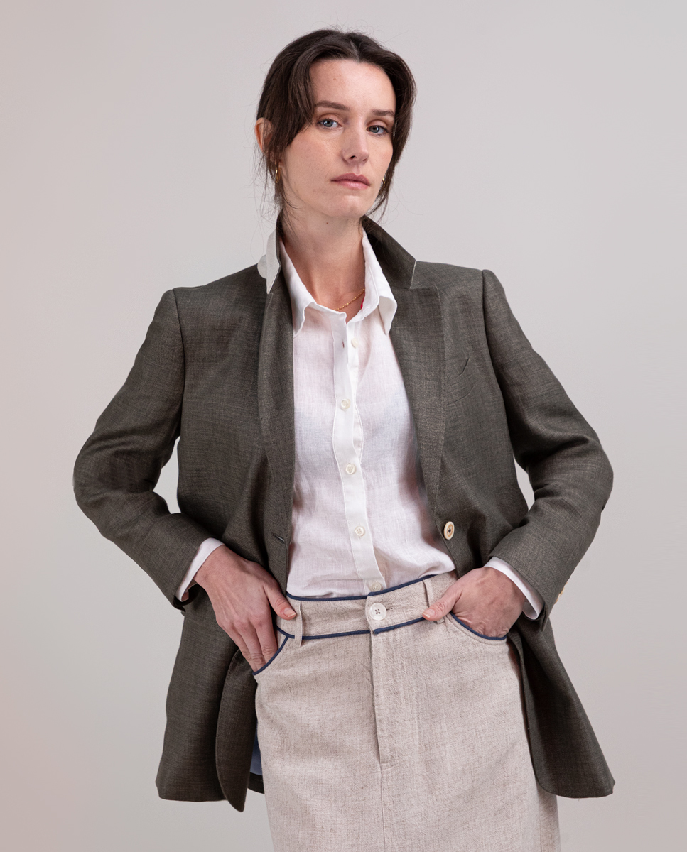 Americana Lino Verde