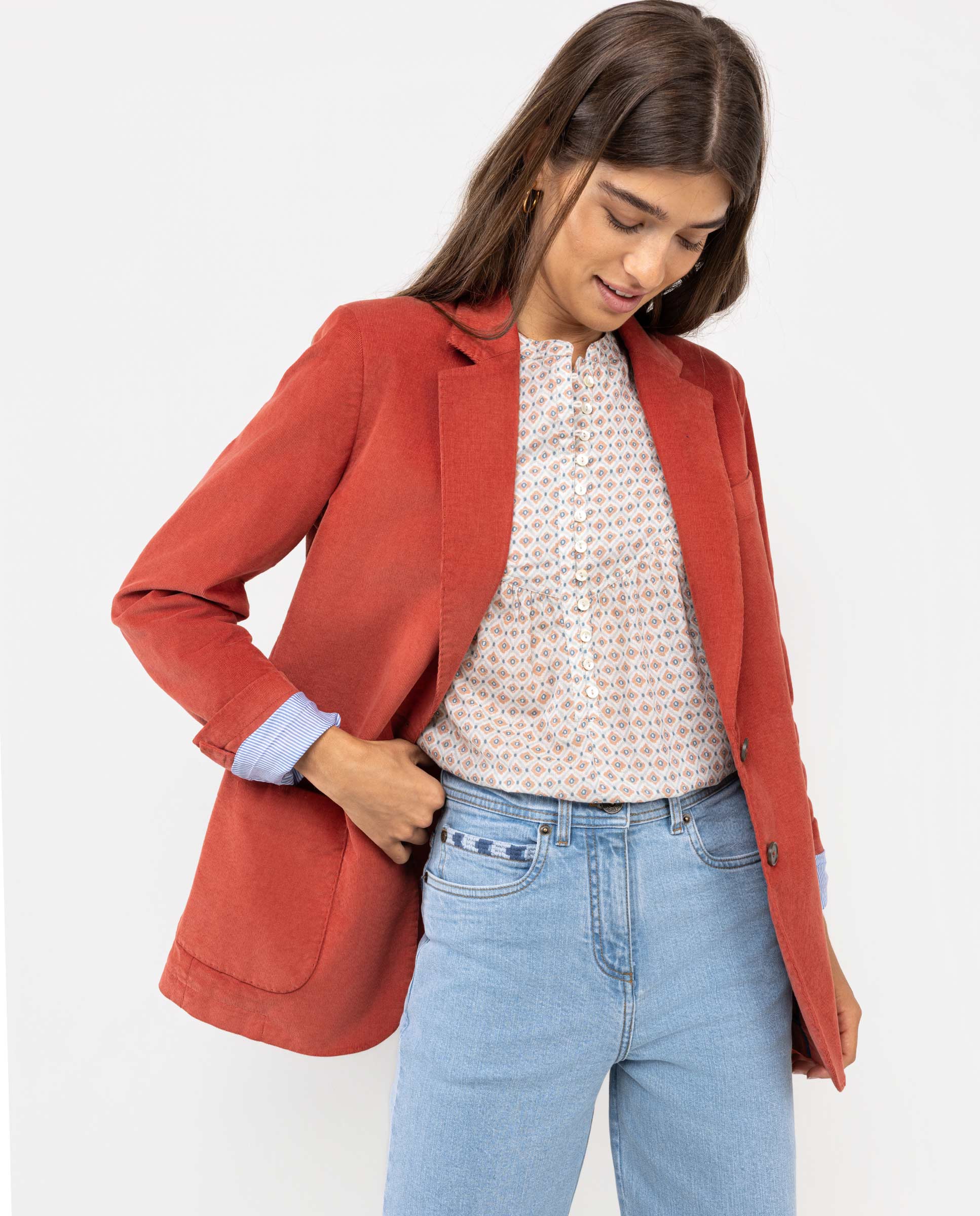 Terracotta Corduroy Jacket