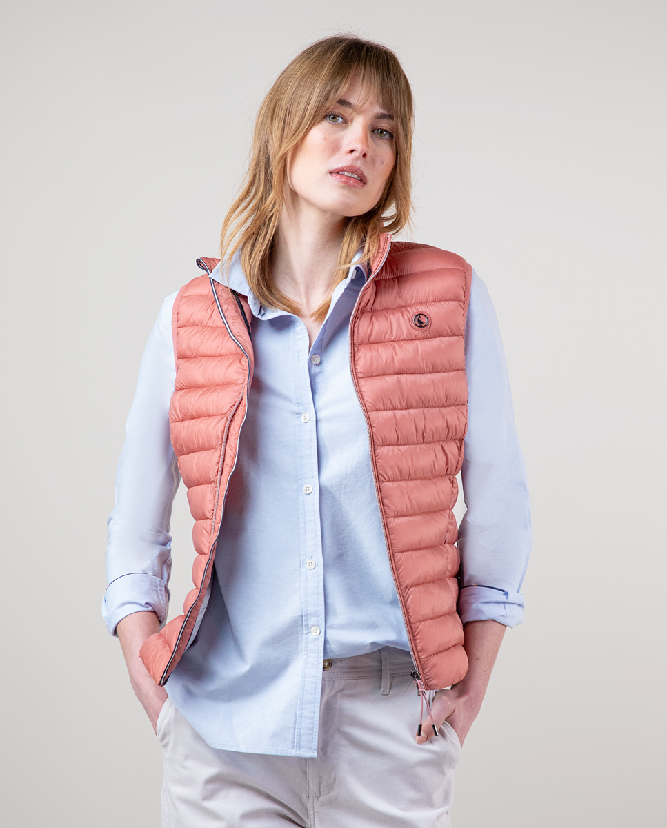 Gilet Matelassé Rose