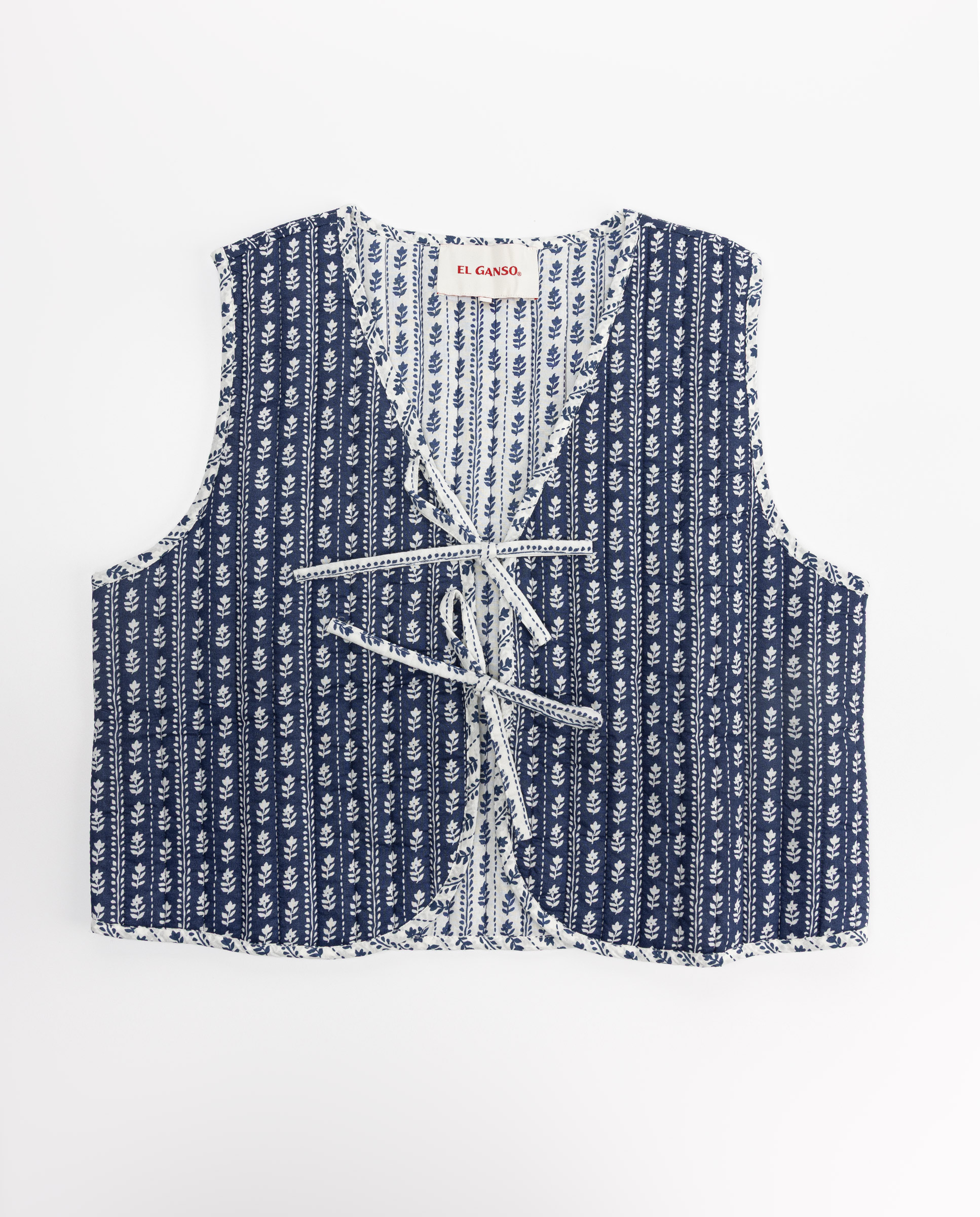 Chaleco Lara Estampado Azul