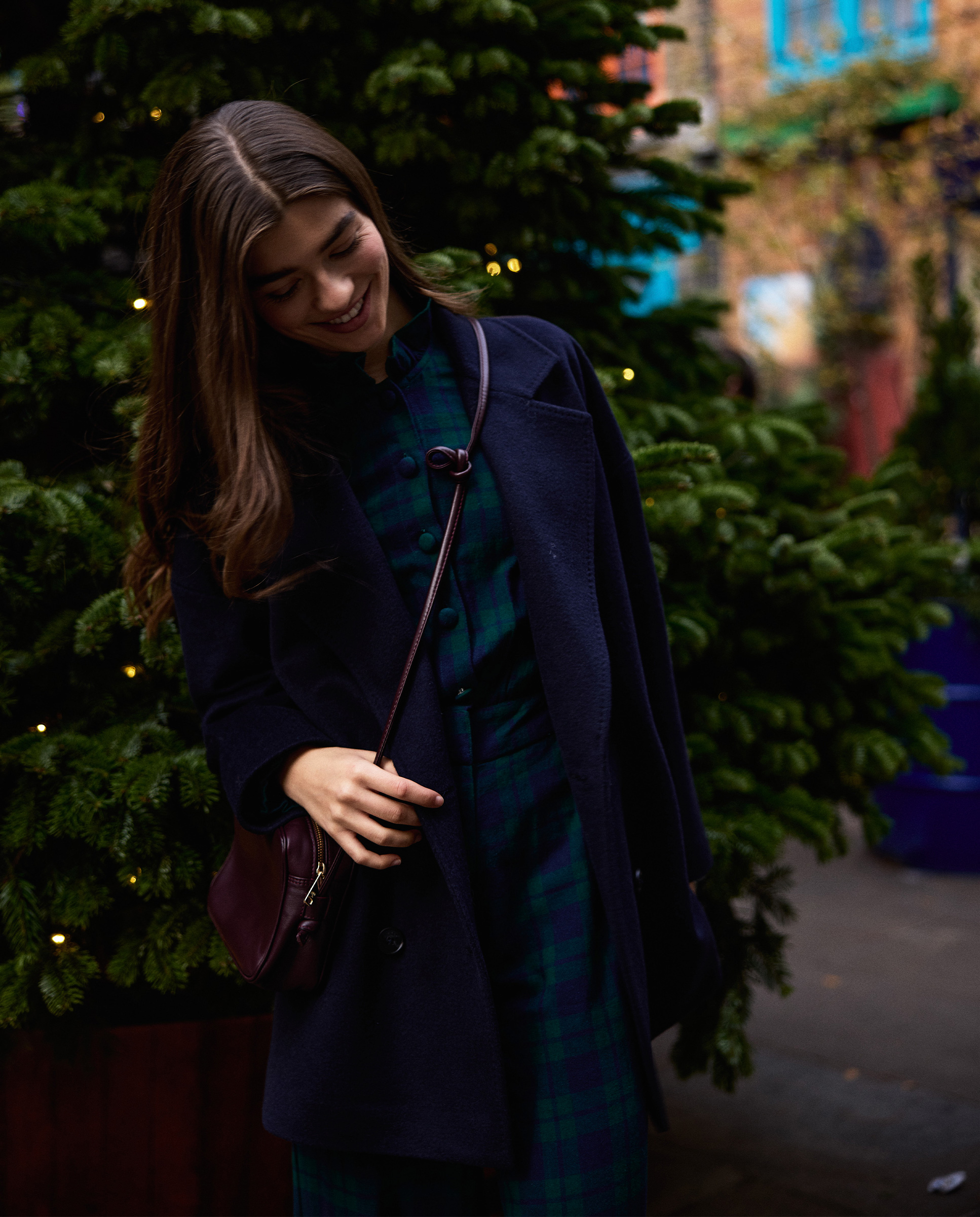 Abrigo Corto Cruzado Marino