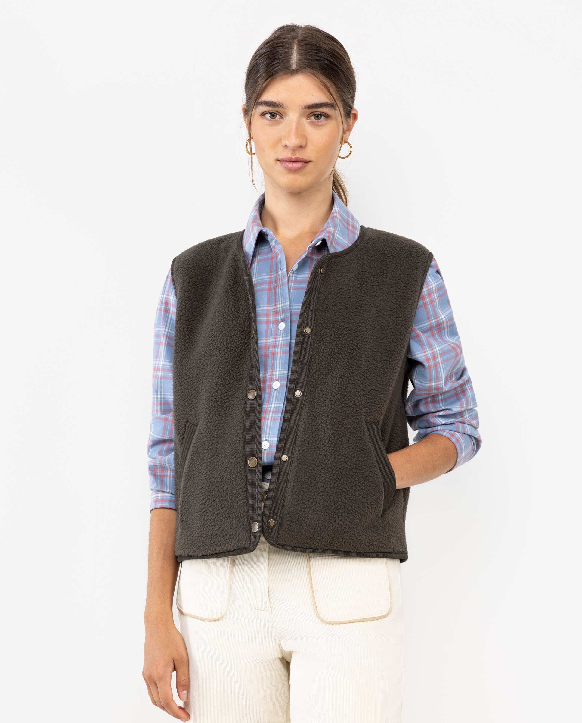 Green Fleece Vest