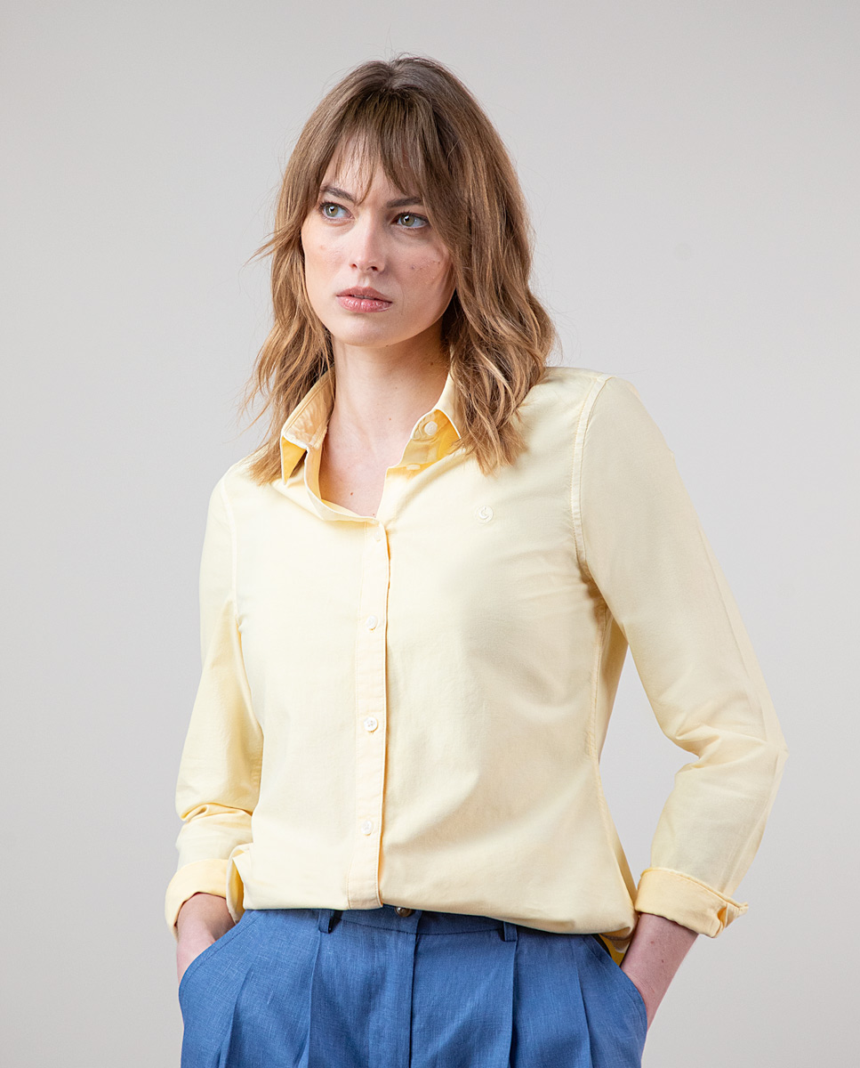 Garment Dyed Yellow Shirt