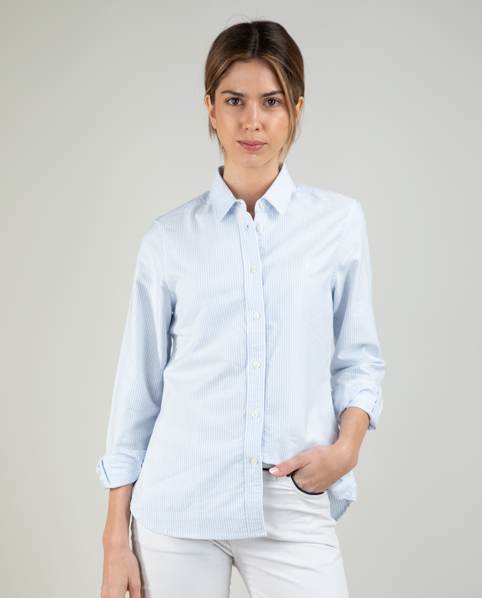 Camisa Oxford Yale Celeste
