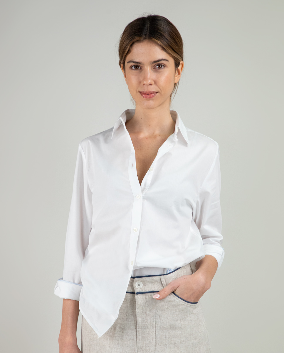Camisa Popelín Blanca