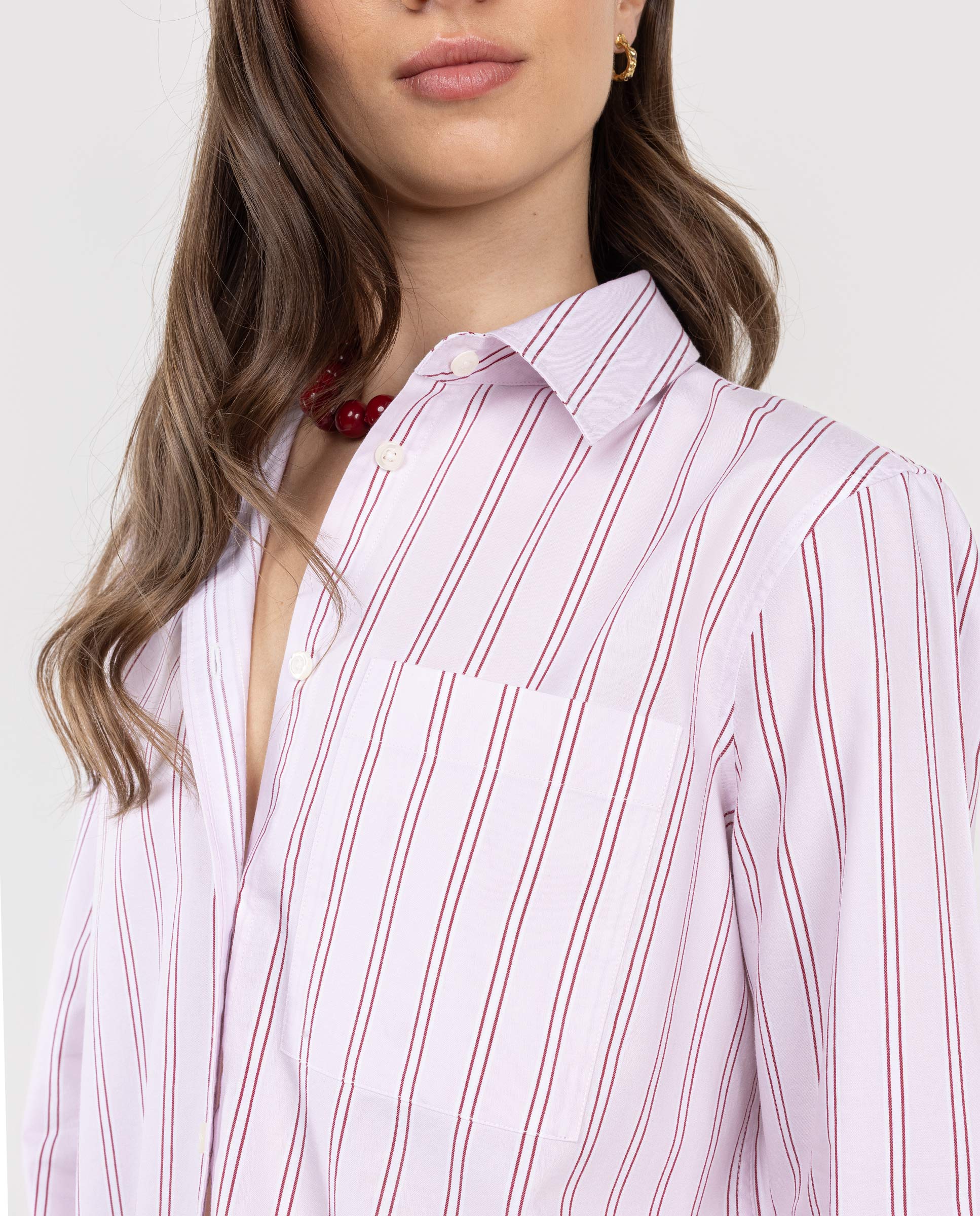 Camisa Jane Raya Blanca