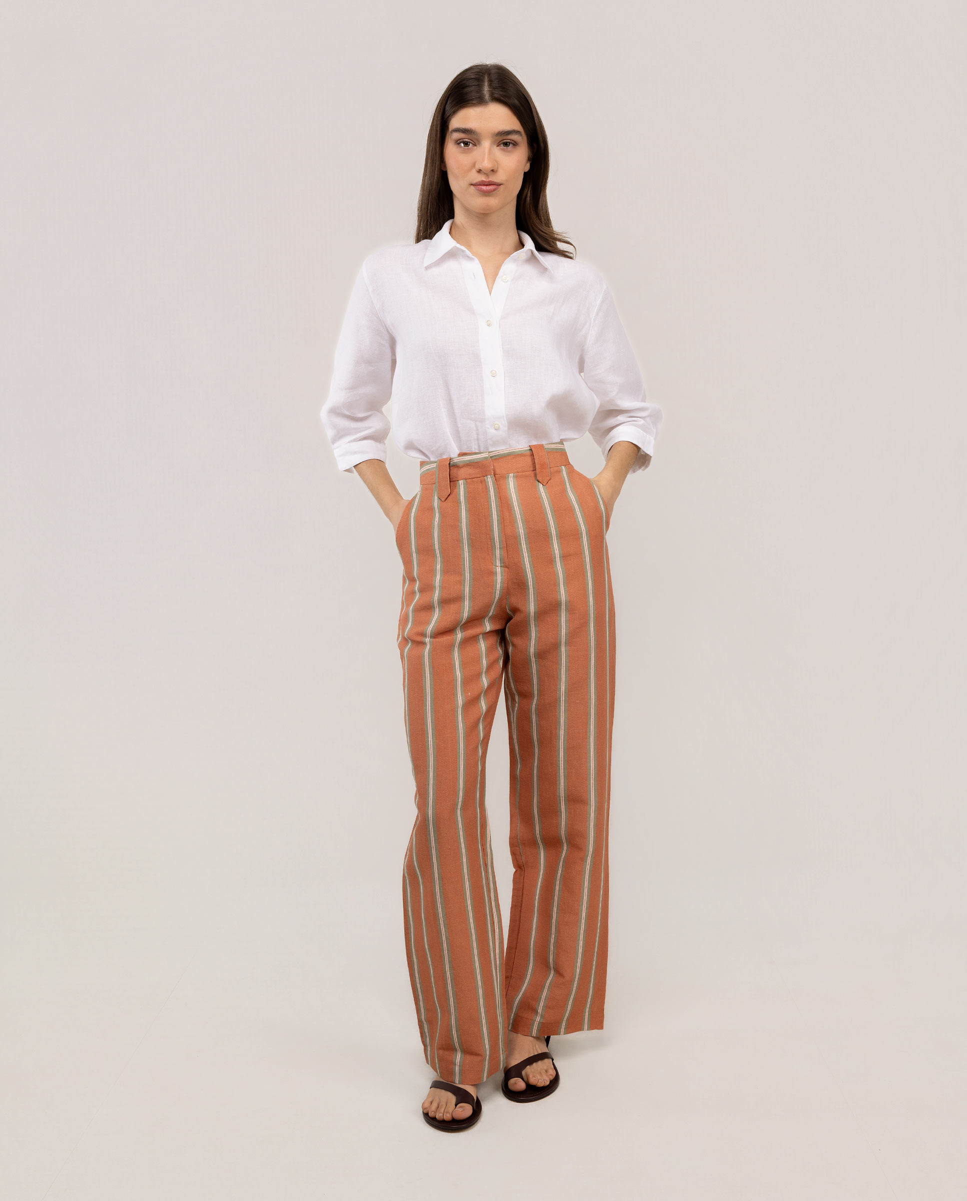 Camisa Vera Lino Blanca