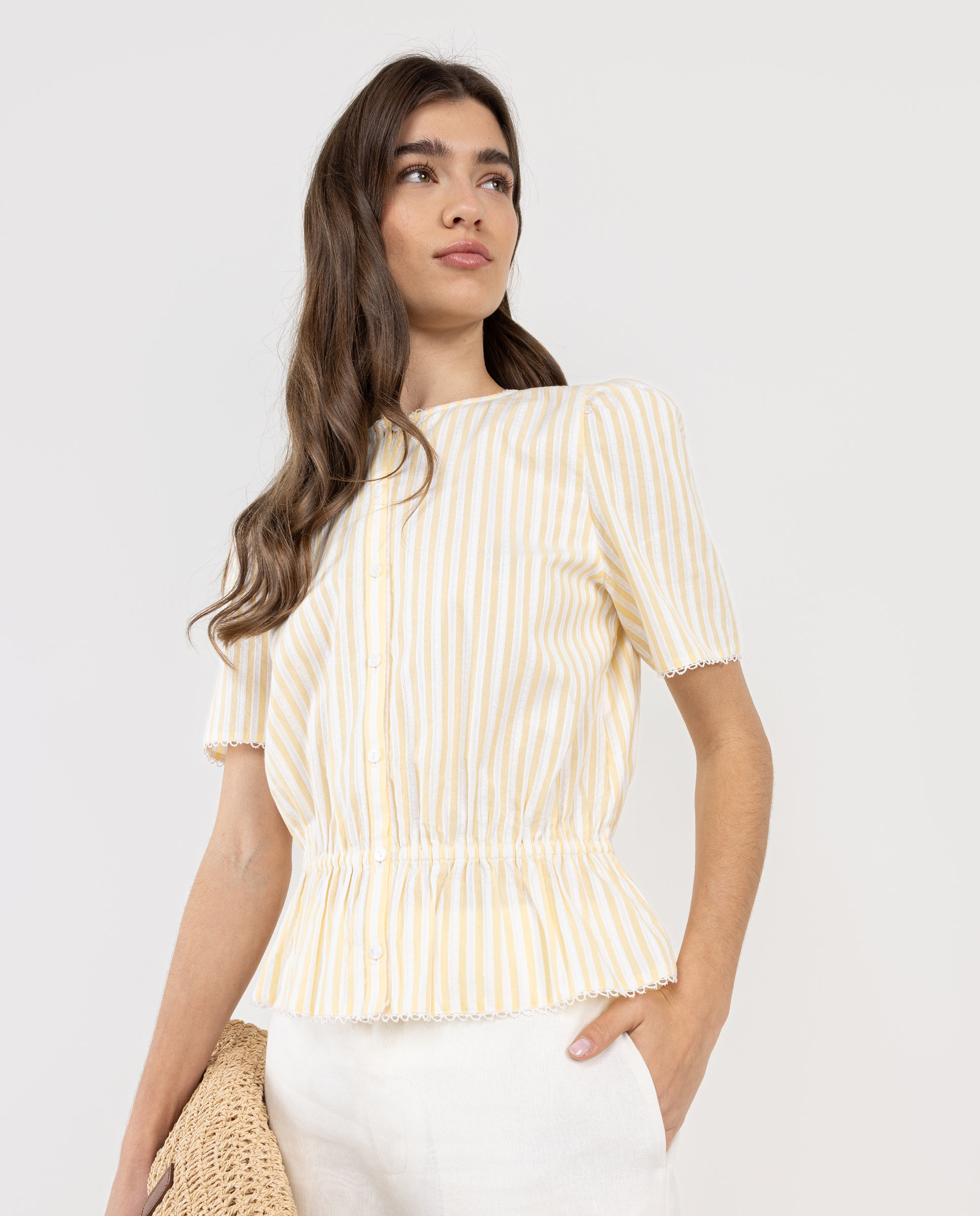 Camisa Nala Rayas Amarillo
