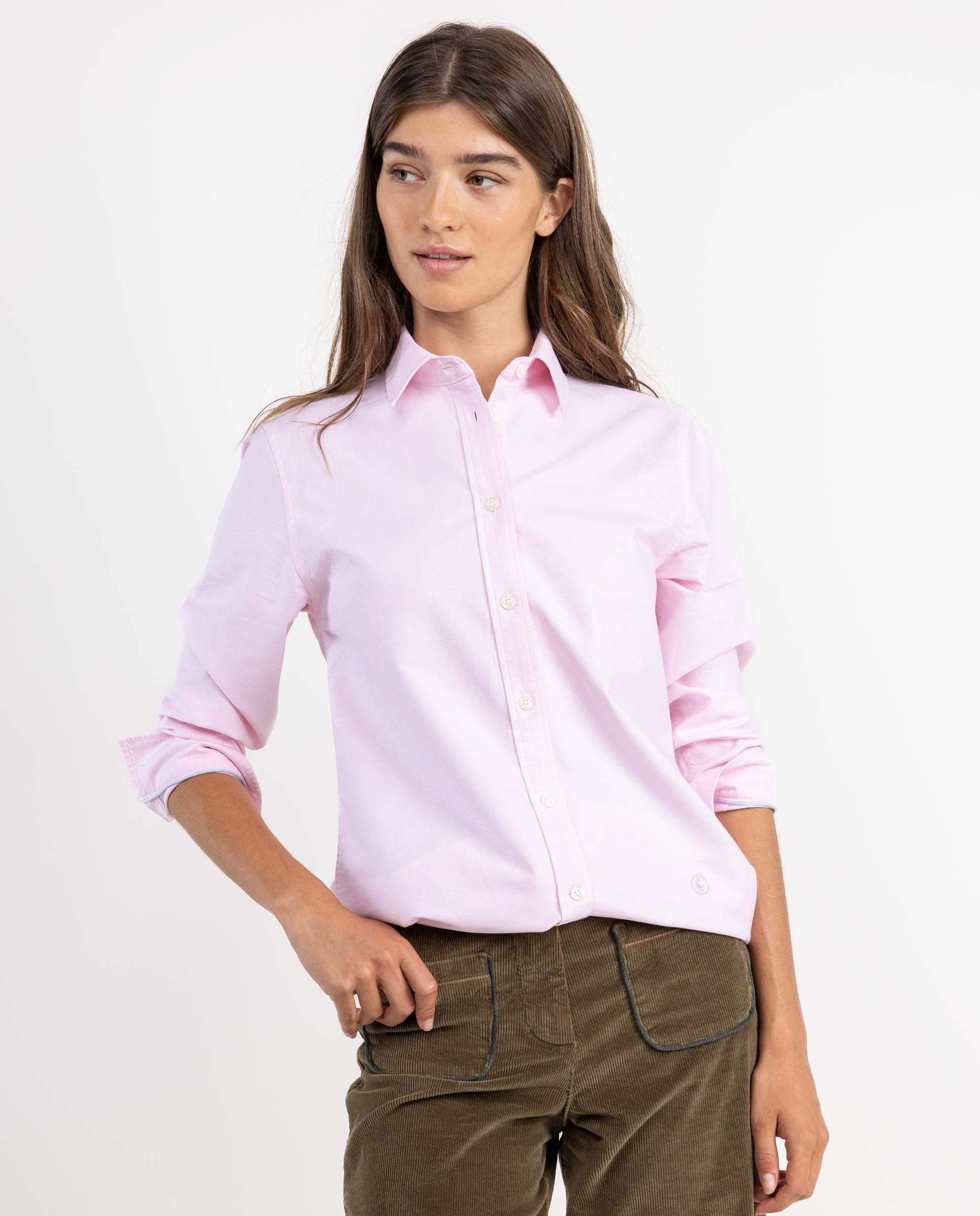Camisa Oxford Rosa