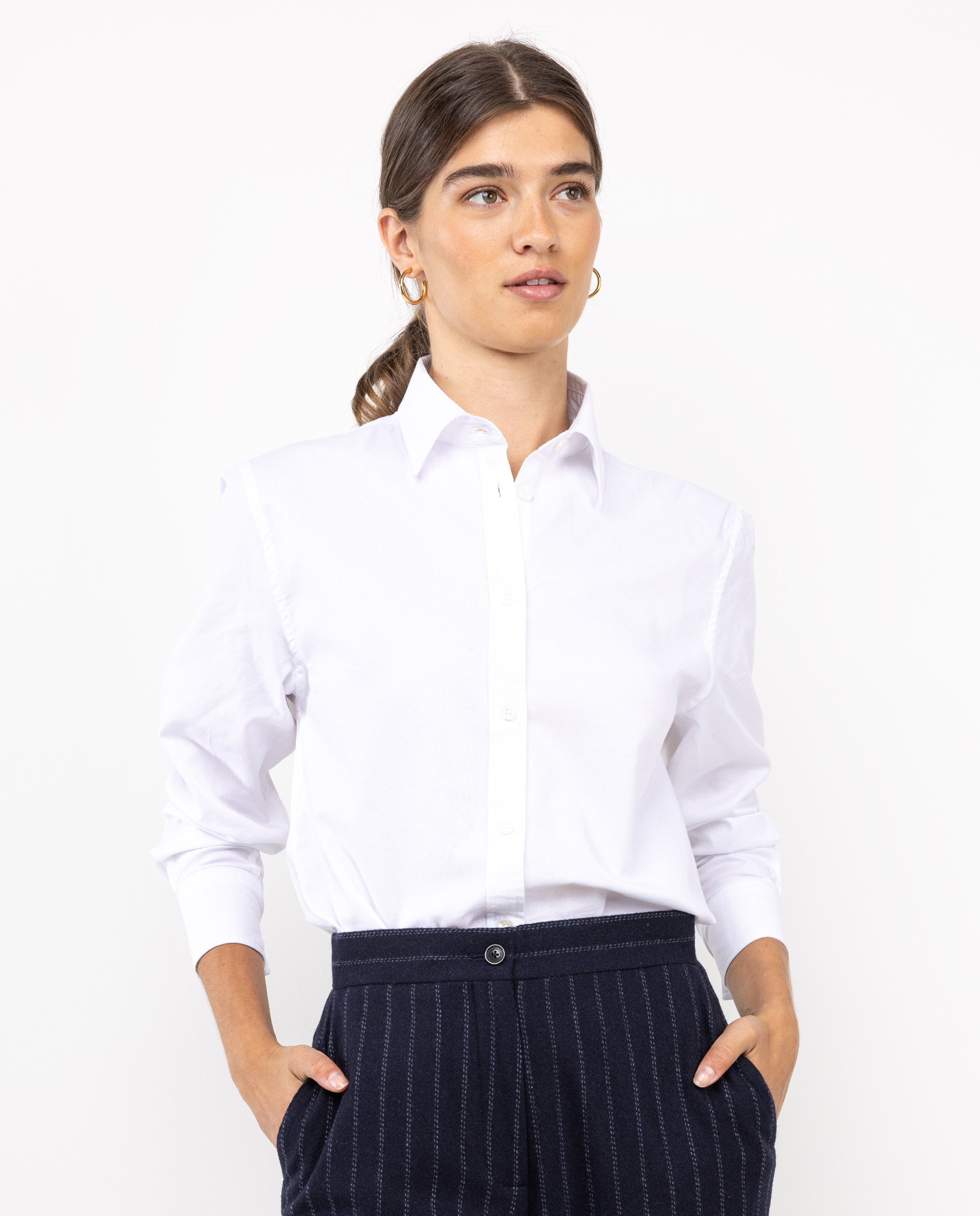 Solid-Coloured White Dress Shirt