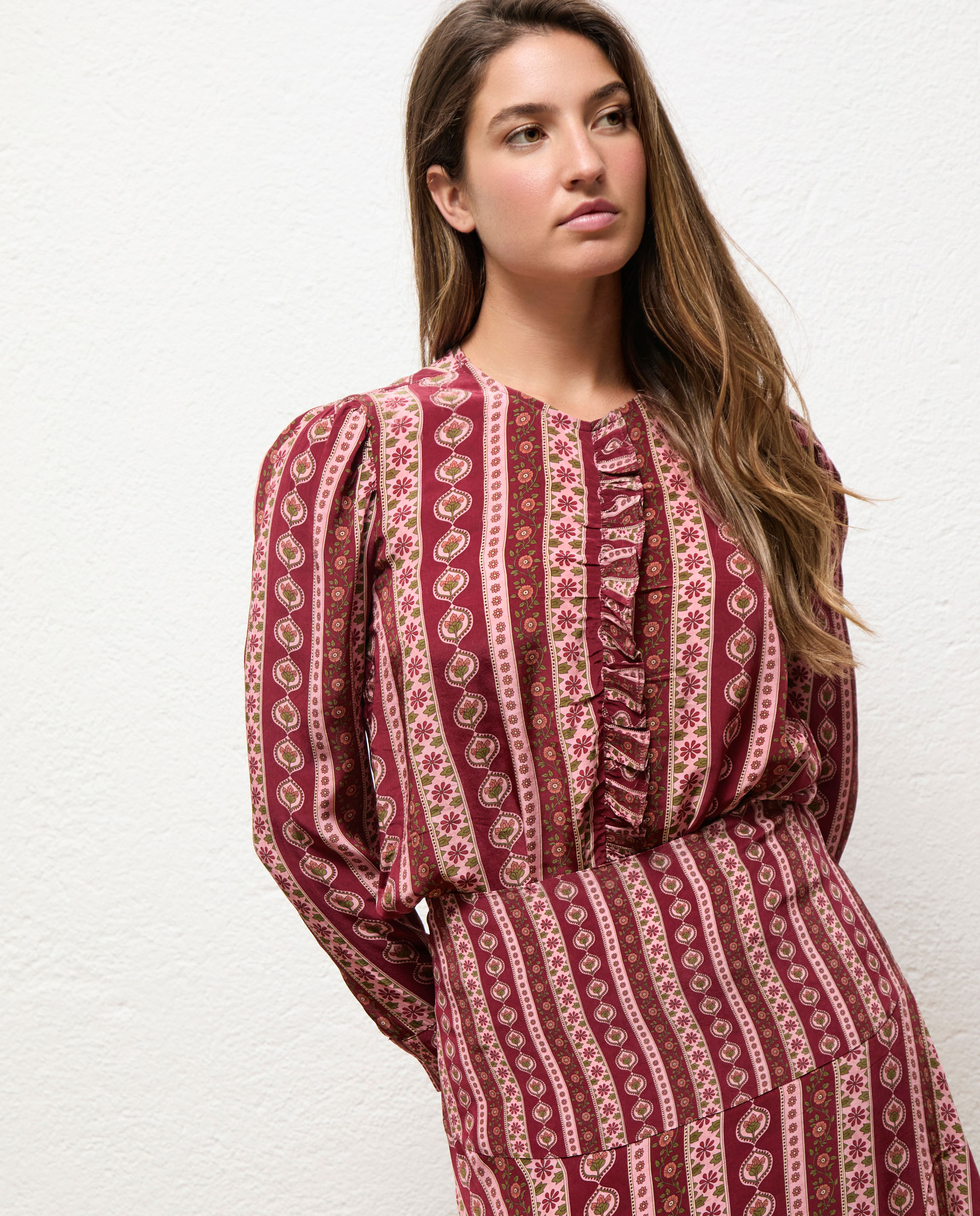Blouse Noah rose imprimée