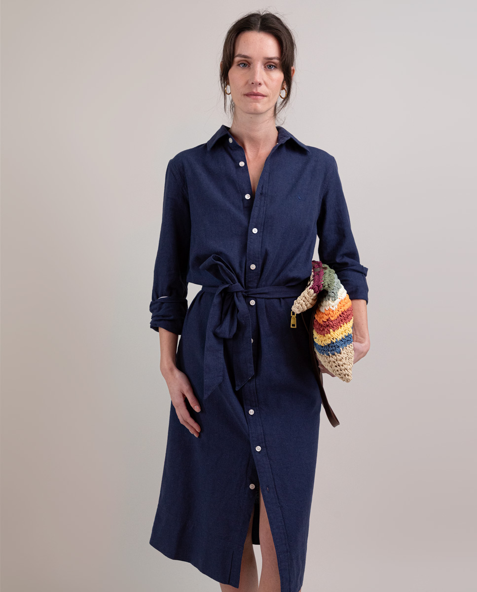 Vestido Camisero Marino