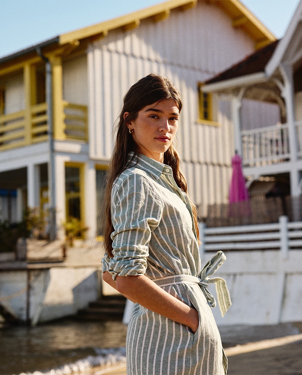 Vestido Camisero Butcher Verde