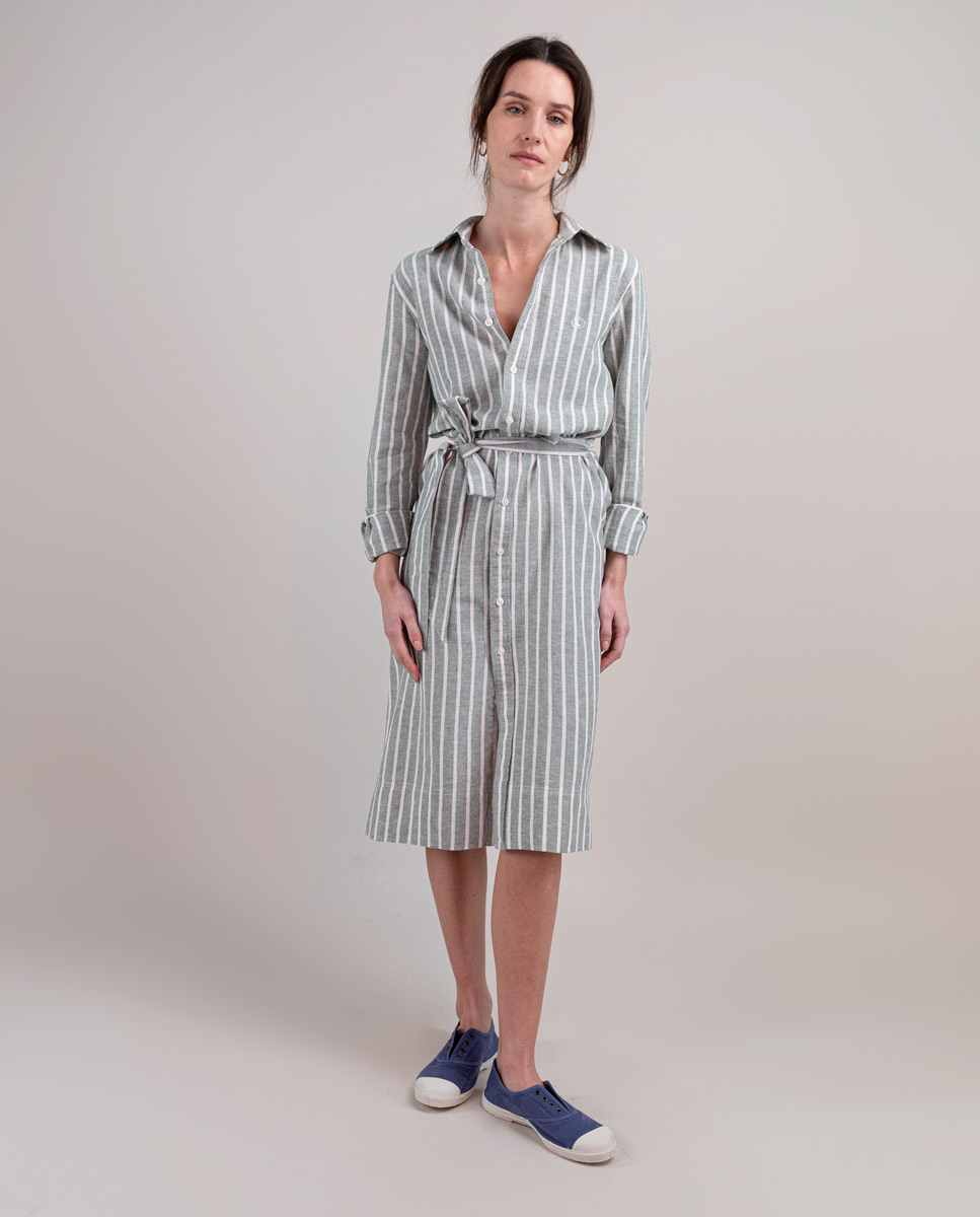 Vestido Camisero Butcher Verde