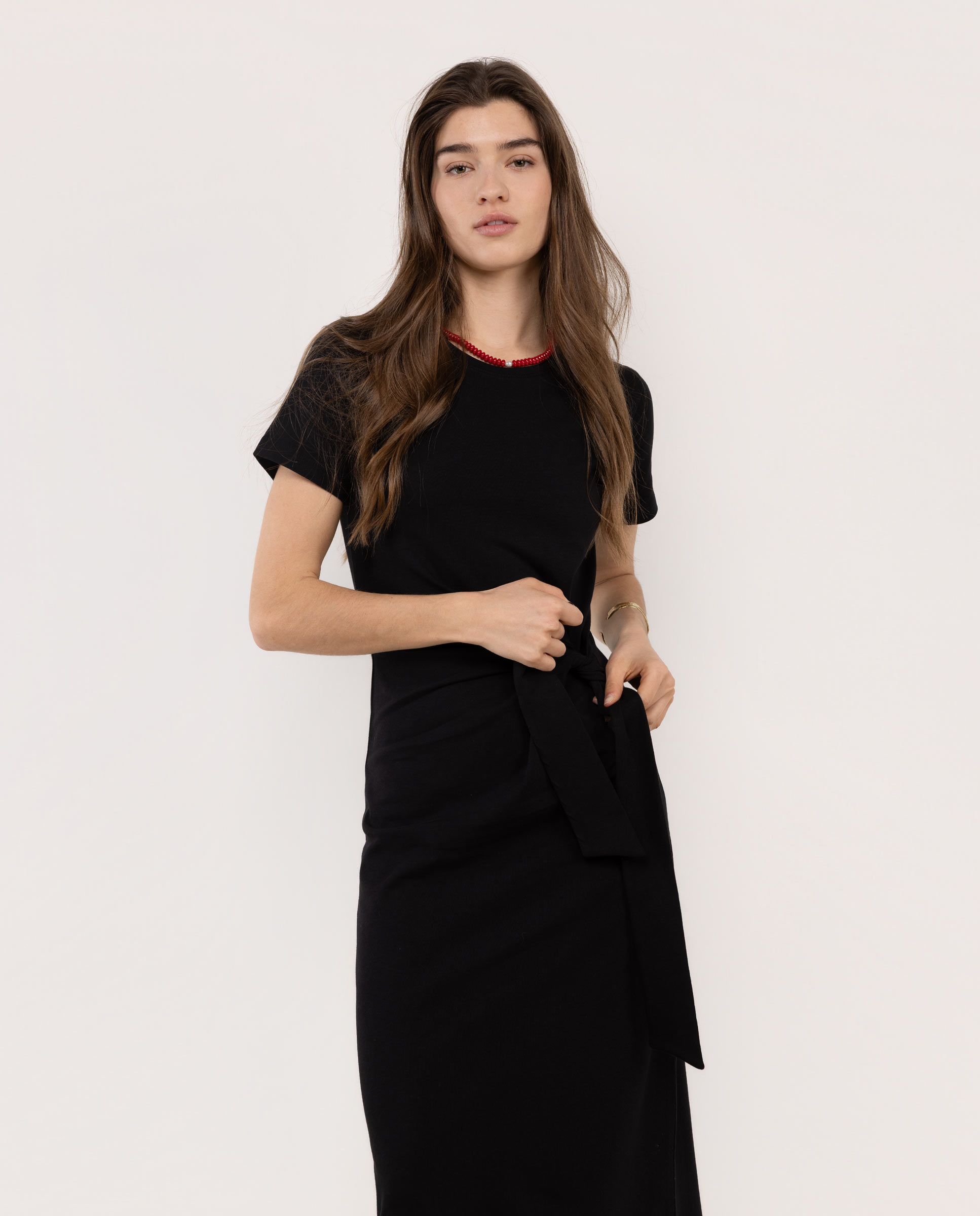 Vestido Holly Punto Negro